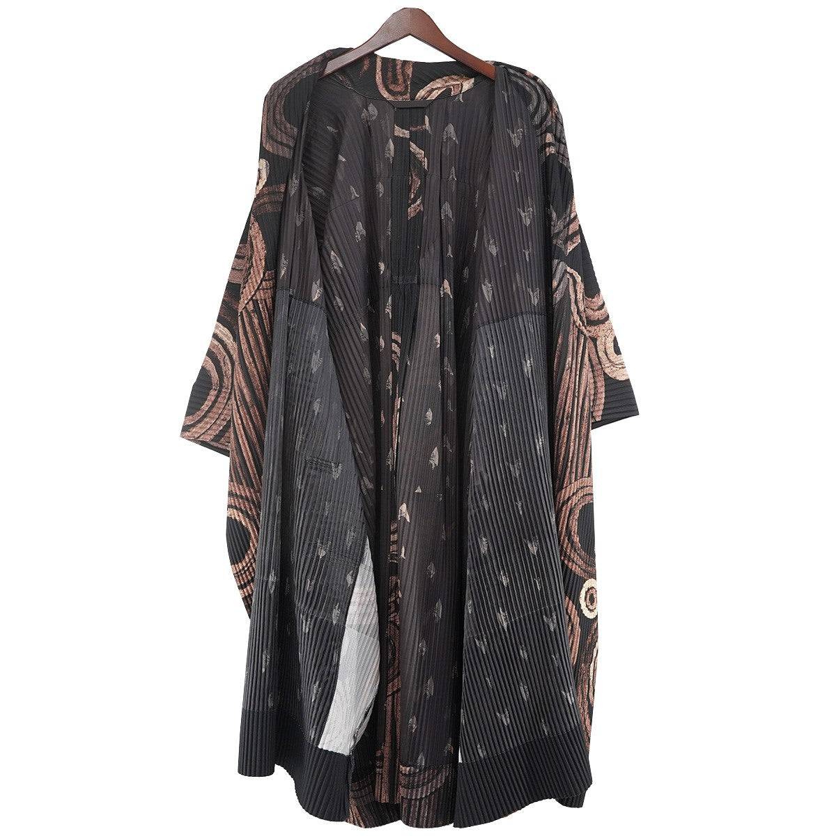 HOMME PLISSE ISSEY MIYAKE 17AW SUIEN Pleated Gown Coat粋円 プリーツ ロング 羽織 ガウンコート 古着・中古-7枚目のアイテム画像