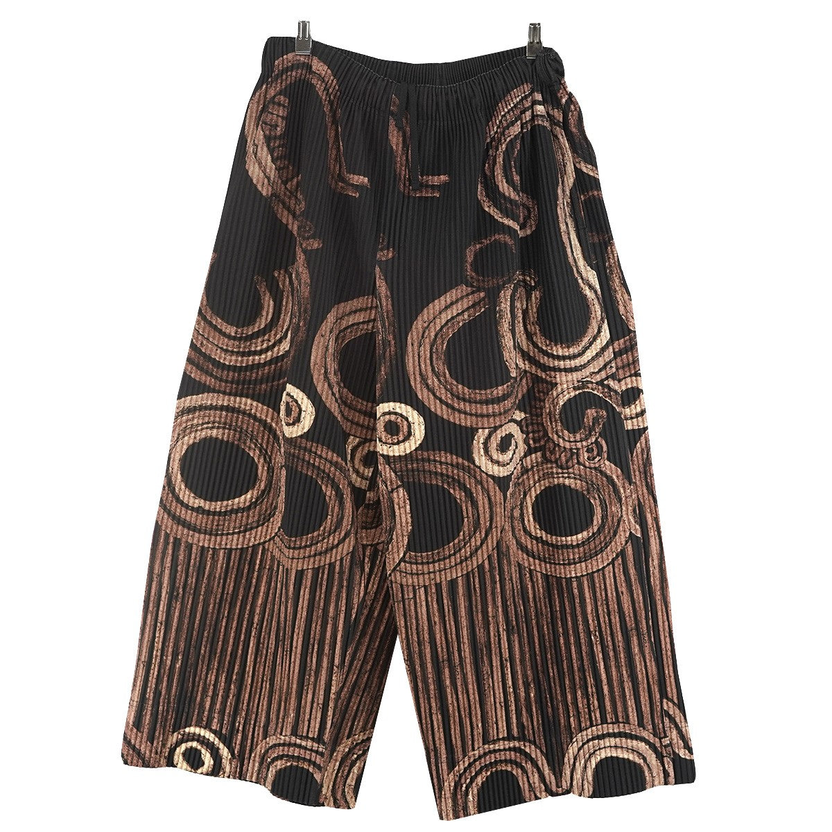 HOMME PLISSE ISSEY MIYAKE 17AW SUIEN Pleated Wide Pants粋円 総柄 プリーツ ワイド イージーパンツ 古着・中古-1枚目のアイテム画像