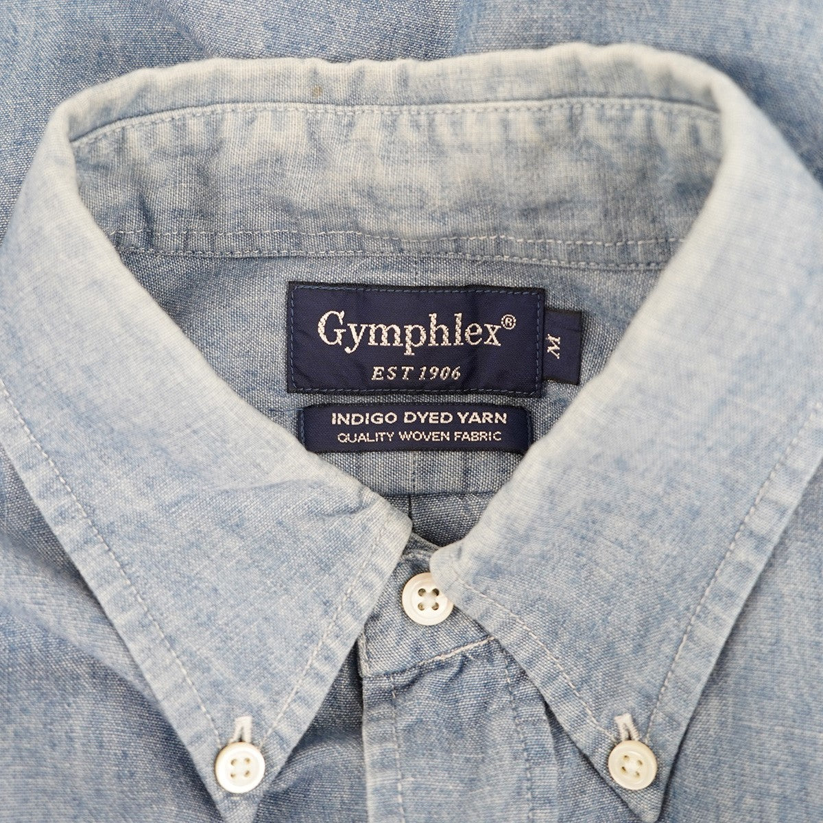 Gymphlex デニムシャツ 古着・中古-4枚目のアイテム画像