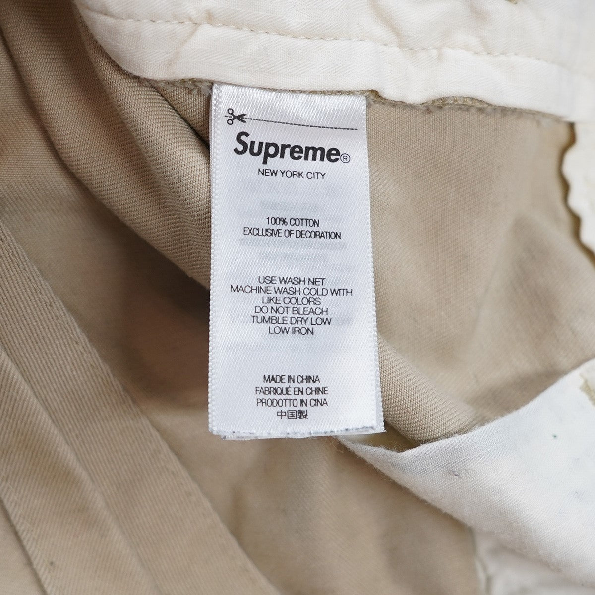 Supreme(シュプリーム) 25AW Chino Pantロゴ ガール ワッペン チノ
