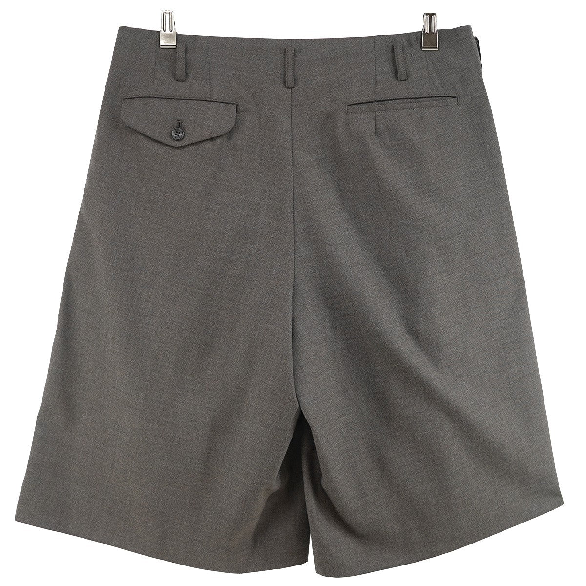 COMME des GARCONS HOMME PLUS 25SS 「THE HOPE OF LIGHT」 Wool Polyester Two-Tuck Wide Shortsタック ワイド ショーツ ハーフパンツ 古着・中古-3枚目のアイテム画像