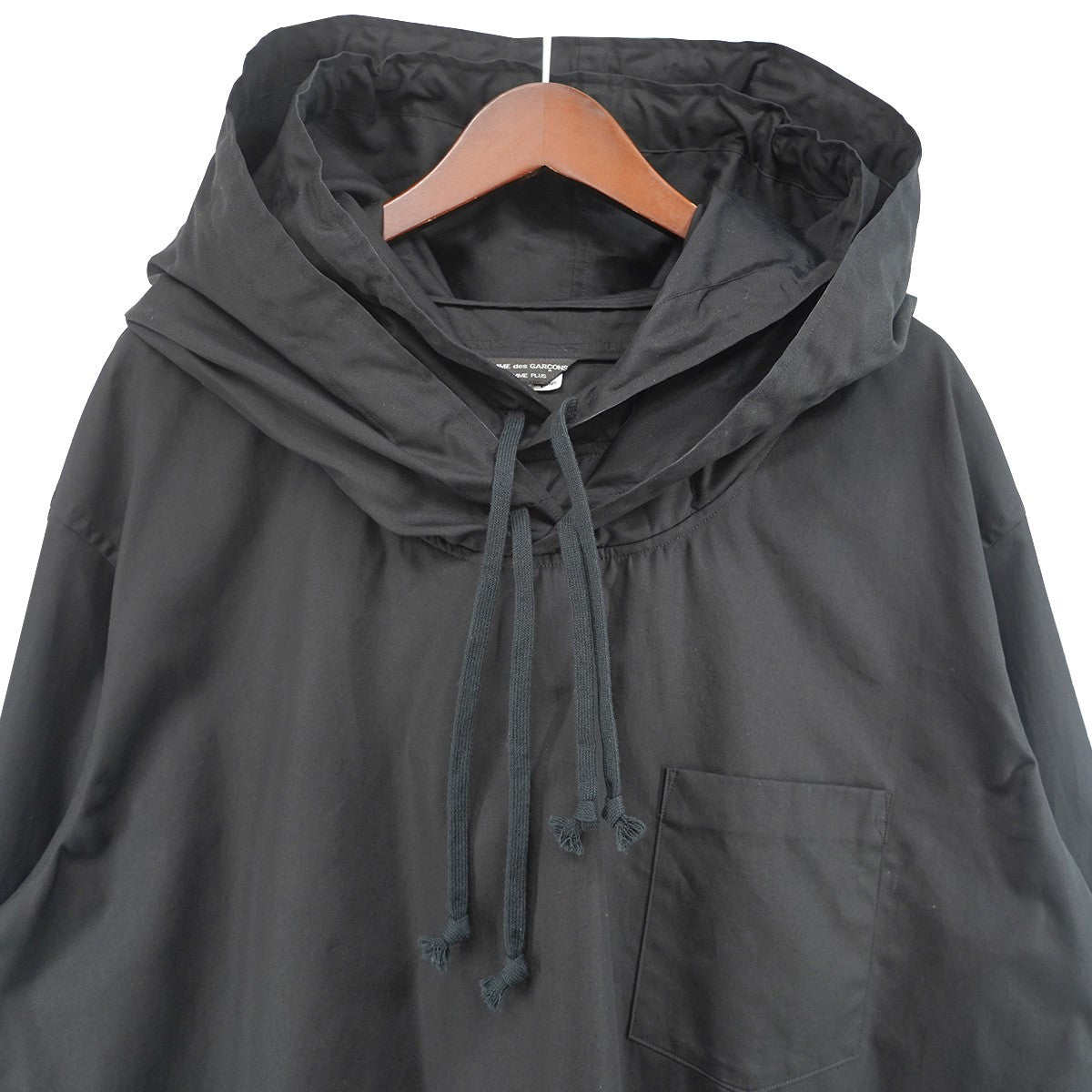 COMME des GARCONS HOMME PLUS 26SS Double Layered Hood ShirtWフード コットン レイヤード フーディー シャツパーカー 古着・中古-2枚目のアイテム画像