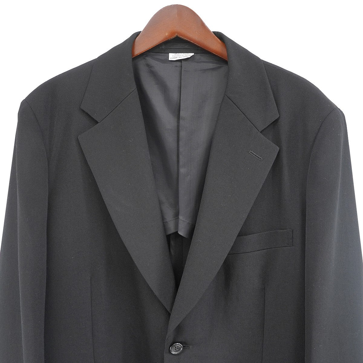 COMME des GARCONS HOMME PLUS 23SS Tailored Jacketウールギャバジン 2B テーラードジャケット 古着・中古-3枚目のアイテム画像