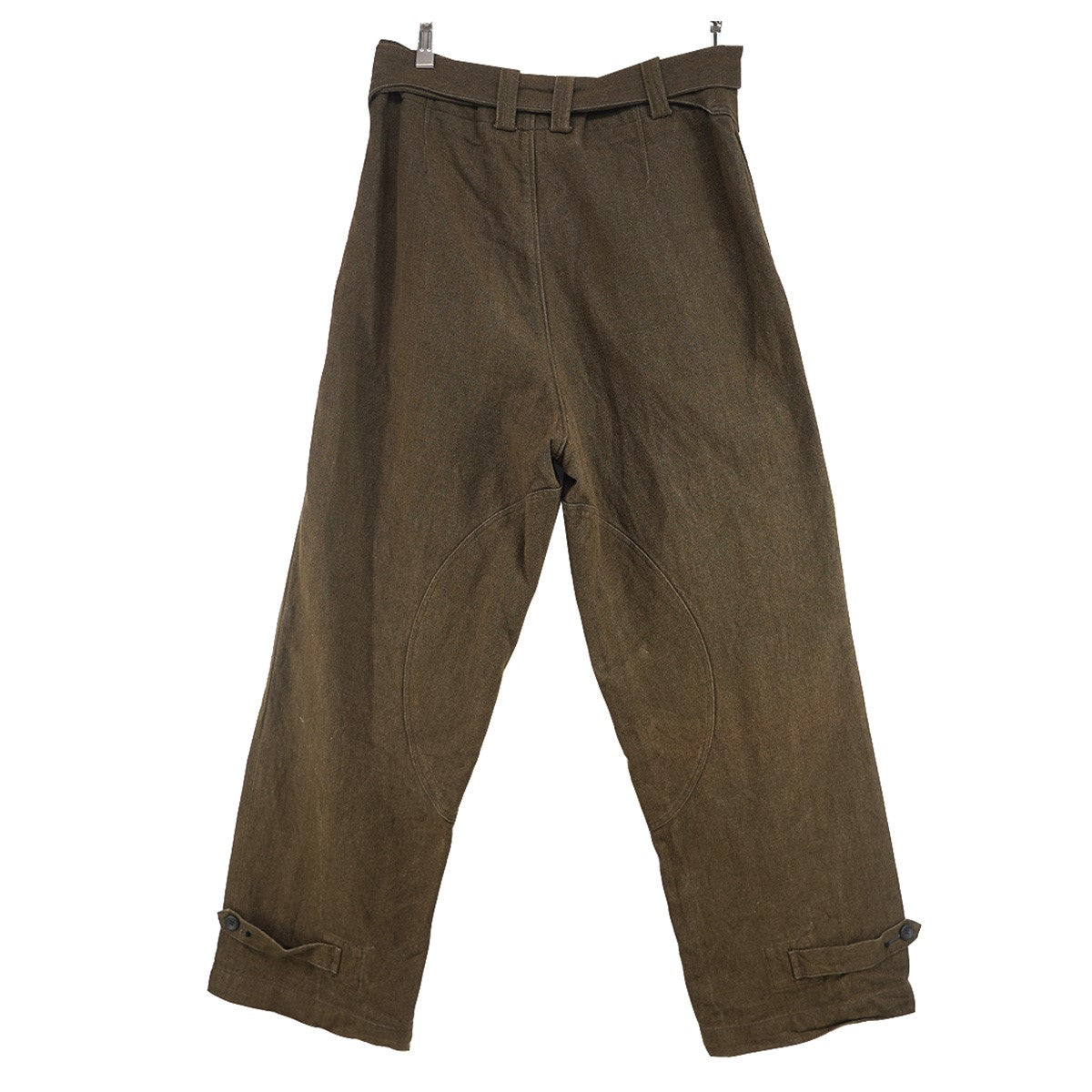 sus-sous 20SS TROUSERS MOTOCYCLE MK-2コットンリネン ベルト トラウザーズ モーターサイクル オーバー パンツ 古着・中古-2枚目のアイテム画像
