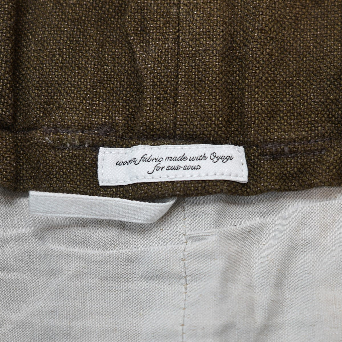 sus-sous 20SS TROUSERS MOTOCYCLE MK-2コットンリネン ベルト トラウザーズ モーターサイクル オーバー パンツ 古着・中古-8枚目のアイテム画像