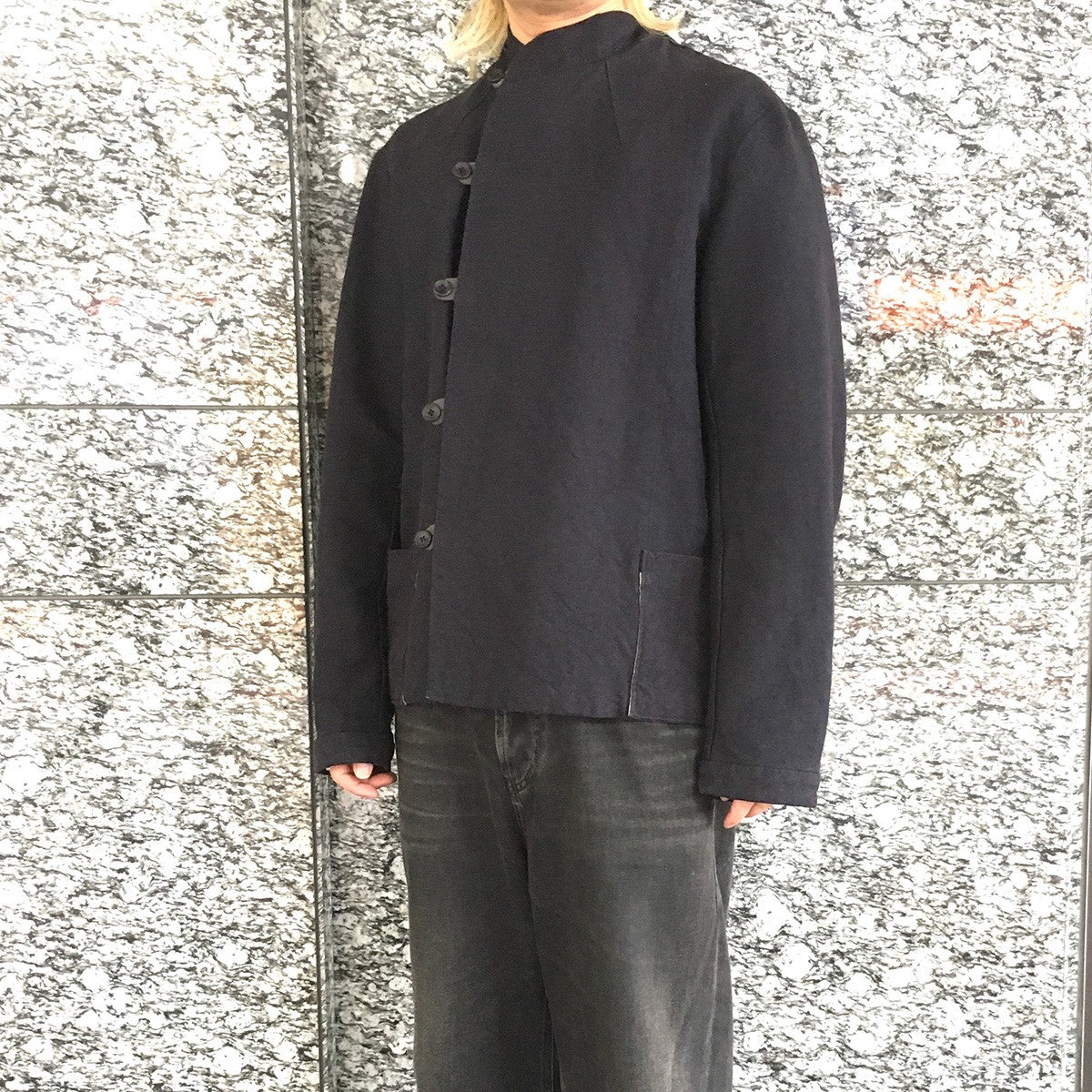sus-sous(シュス) 20SS Jacket， tankリネンコットン ループボタン