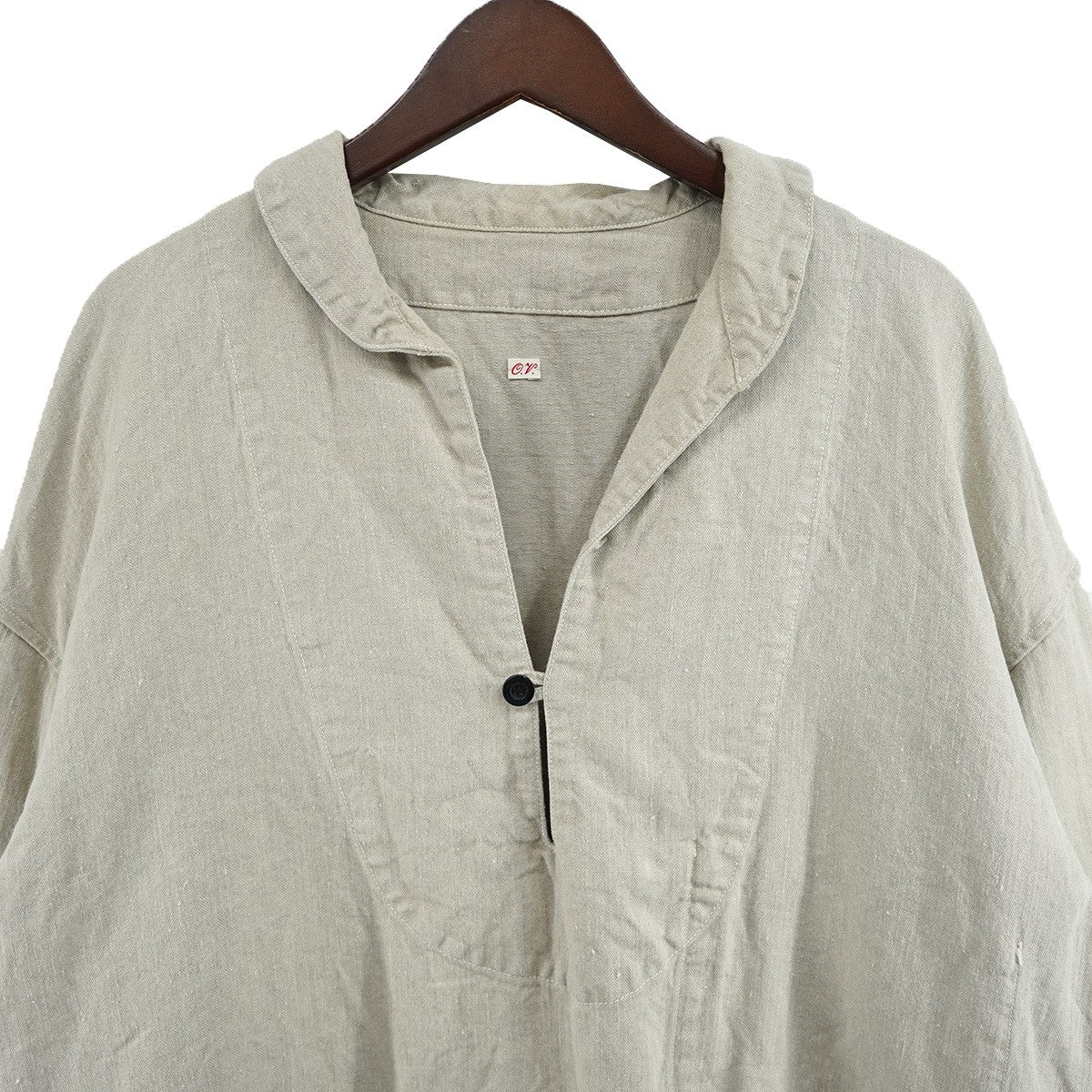 OUTIL CHEMISIER ARLANCシェミジエ アルラン プルオーバー リネン シャツ 古着・中古-2枚目のアイテム画像