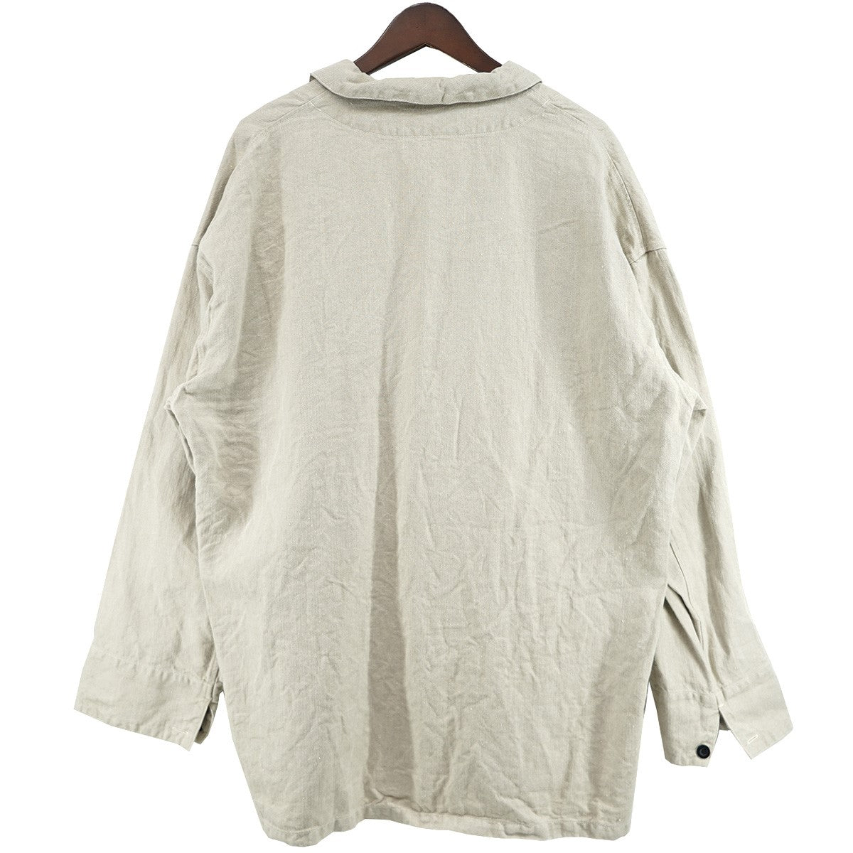 OUTIL CHEMISIER ARLANCシェミジエ アルラン プルオーバー リネン シャツ 古着・中古-3枚目のアイテム画像