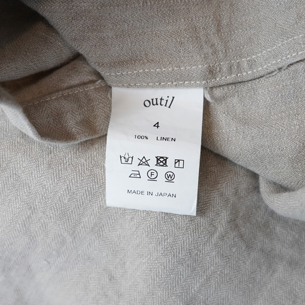 OUTIL CHEMISIER ARLANCシェミジエ アルラン プルオーバー リネン シャツ 古着・中古-6枚目のアイテム画像