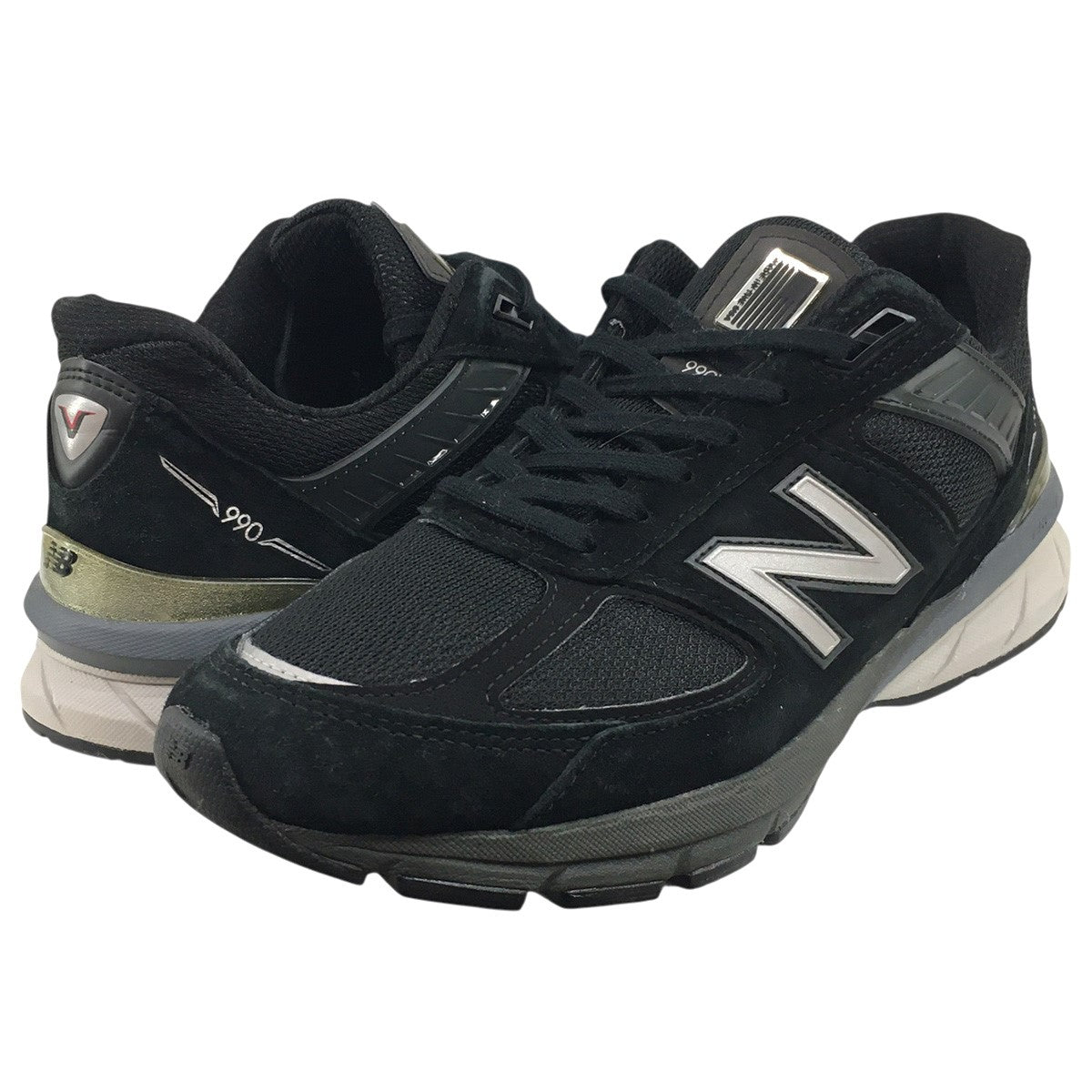 NEW BALANCE 990V5 M990BK5 スニーカー シューズ 靴 古着・中古-1枚目のアイテム画像