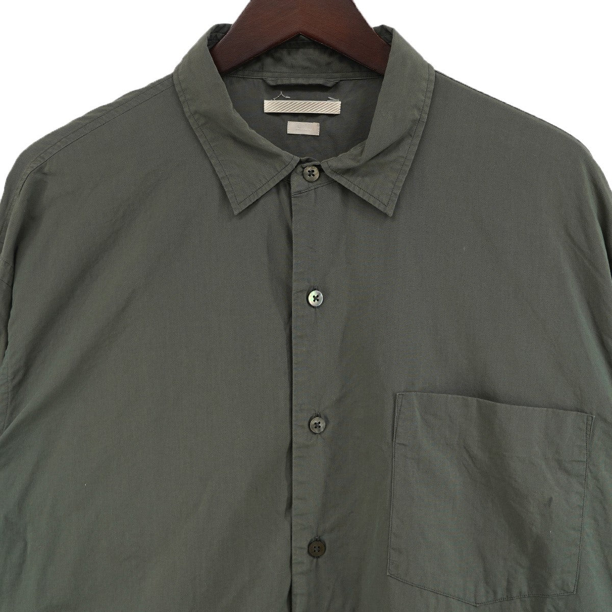 BLURHMS 22SS High Count Chambray Washed Shirt貝 シェルボタン ハイカウント シャンブレー ウォッシュド シャツ 古着・中古-3枚目のアイテム画像