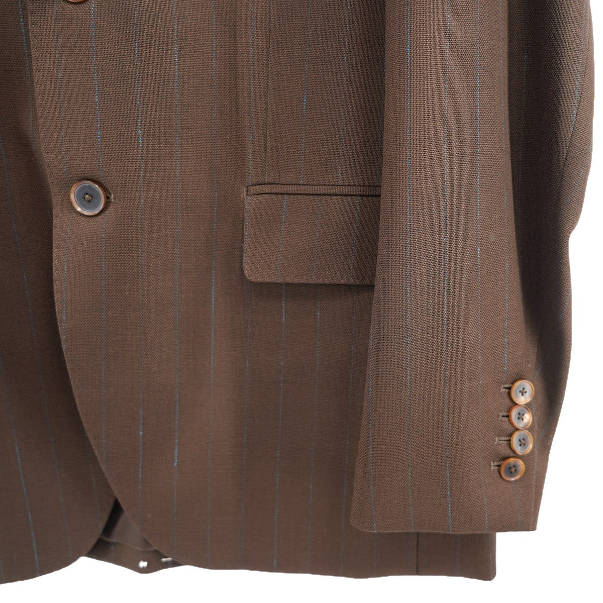 AURALEE 23SS HARD TWIST WOOL PANAMA STRIPE JACKETハードツイスト ウール パナマ織り ストライプ柄 ジャケット 古着・中古-4枚目のアイテム画像
