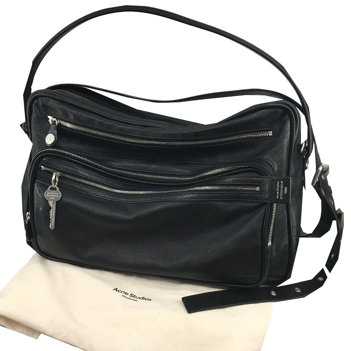 ACNE STUDIOS Camero Camera Bagカメロ カメラ ハンド ショルダー レザー バッグ 鞄 古着・中古-1枚目のアイテム画像