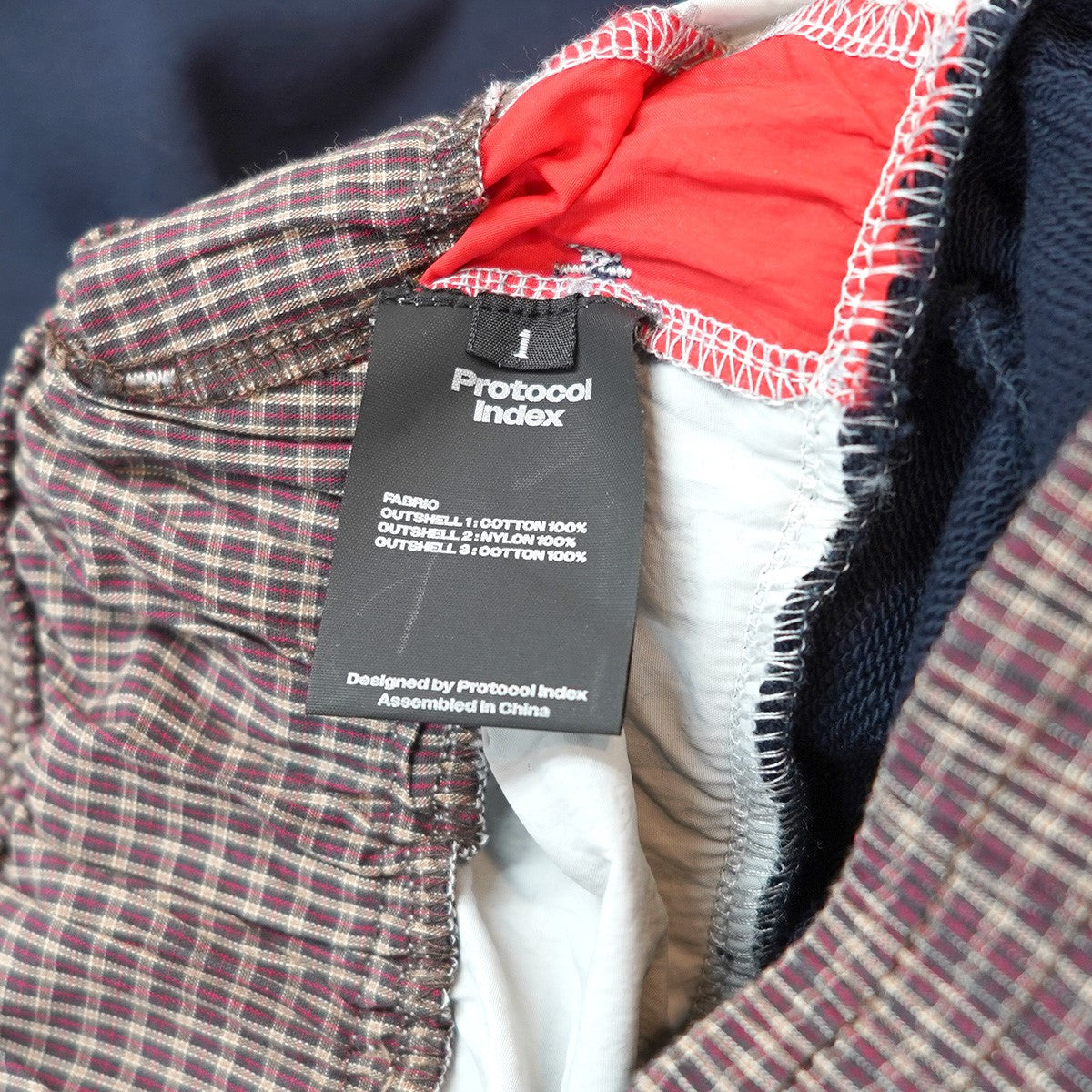 Protocol Index 26SS 3 LAYERED SWEATPANTS (EXCLUSIVE) ／ NVYトリプル レイヤード タイポグラフィ ワッペン ワイド バギー イージー スウェットパンツ 古着・中古-9枚目のアイテム画像