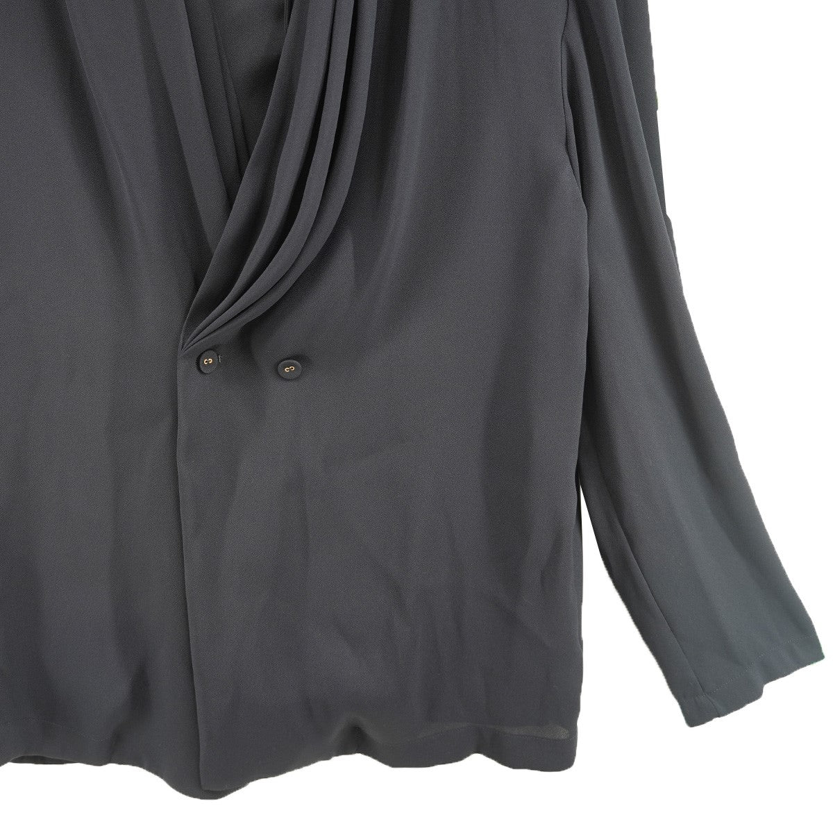 6(ROKU) BEAUTY＆YOUTH DRAPE BLOUSE ドレープ ギャザー ブラウスシャツジャケット 古着・中古-4枚目のアイテム画像