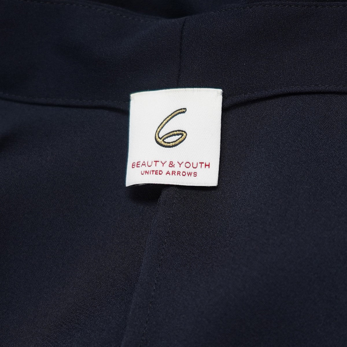 6(ROKU) BEAUTY＆YOUTH DRAPE BLOUSE ドレープ ギャザー ブラウスシャツジャケット 古着・中古-6枚目のアイテム画像
