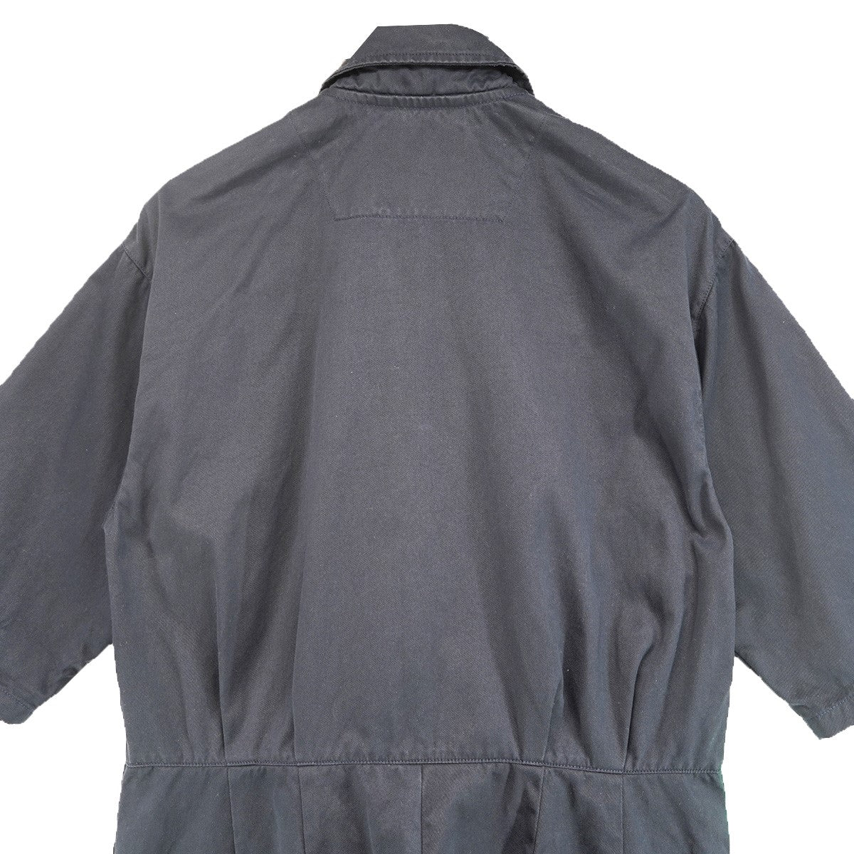 LAVENHAM 23SS Short Sleeve Jumpsuit ショートスリーブジャンプスーツコットンツイル スナップボタン ギャザー テーパード オールインワン ワークウェア 古着・中古-5枚目のアイテム画像