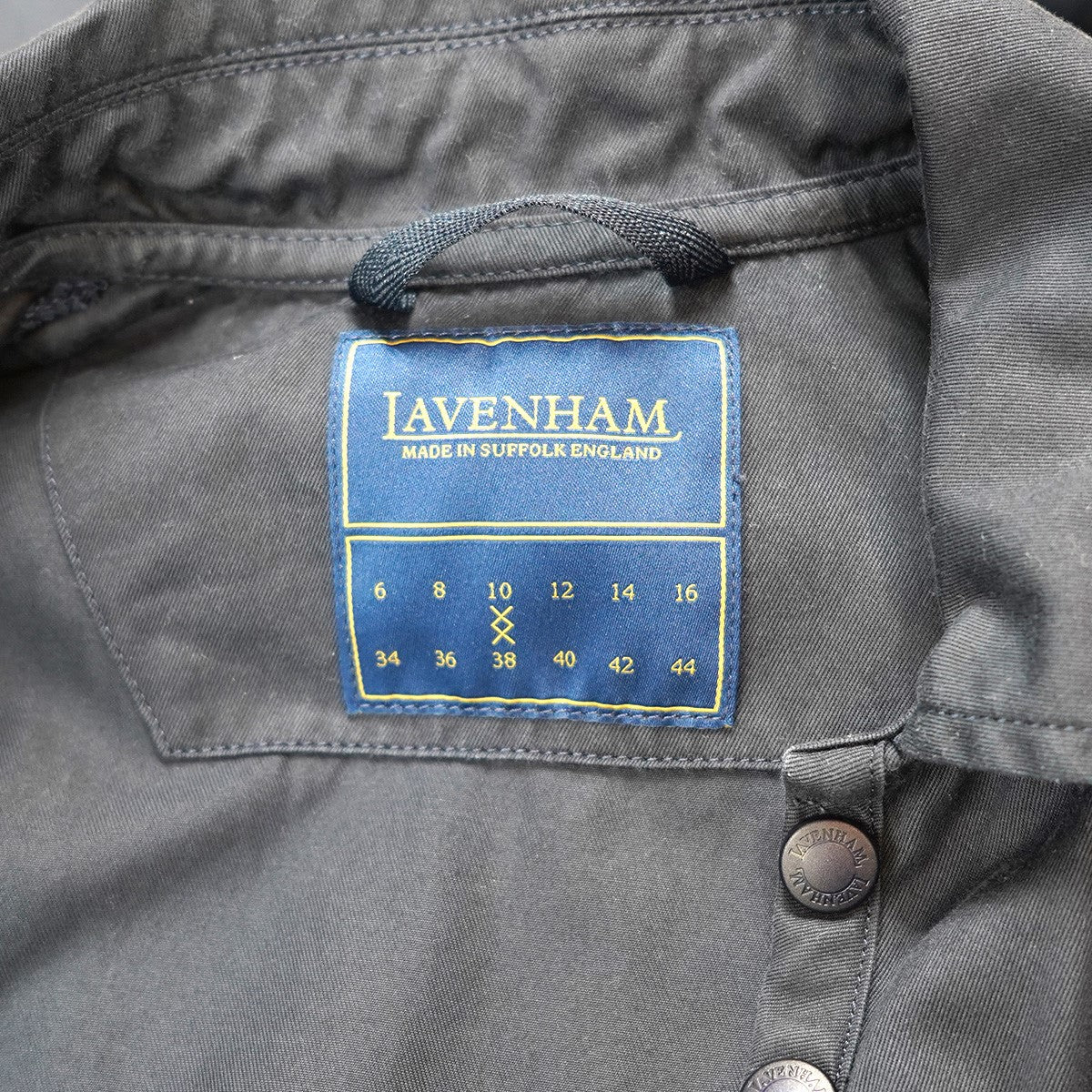 LAVENHAM 23SS Short Sleeve Jumpsuit ショートスリーブジャンプスーツコットンツイル スナップボタン ギャザー テーパード オールインワン ワークウェア 古着・中古-8枚目のアイテム画像