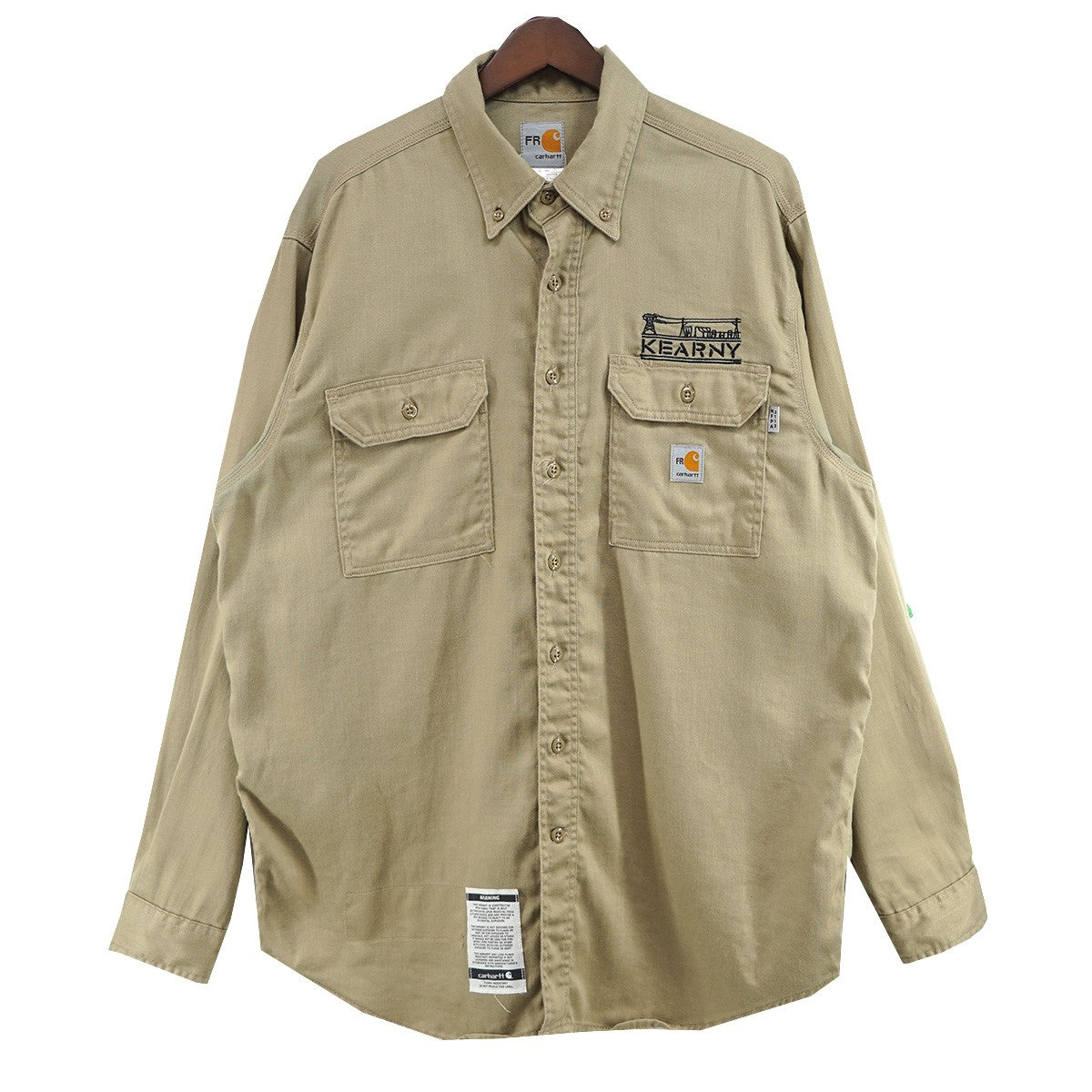 CarHartt Carhartt FR Lightweight Twill Shirt Flame-Resistantオールド 難燃性 FRシリーズ ツイル ワーク シャツ 古着・中古-1枚目のアイテム画像
