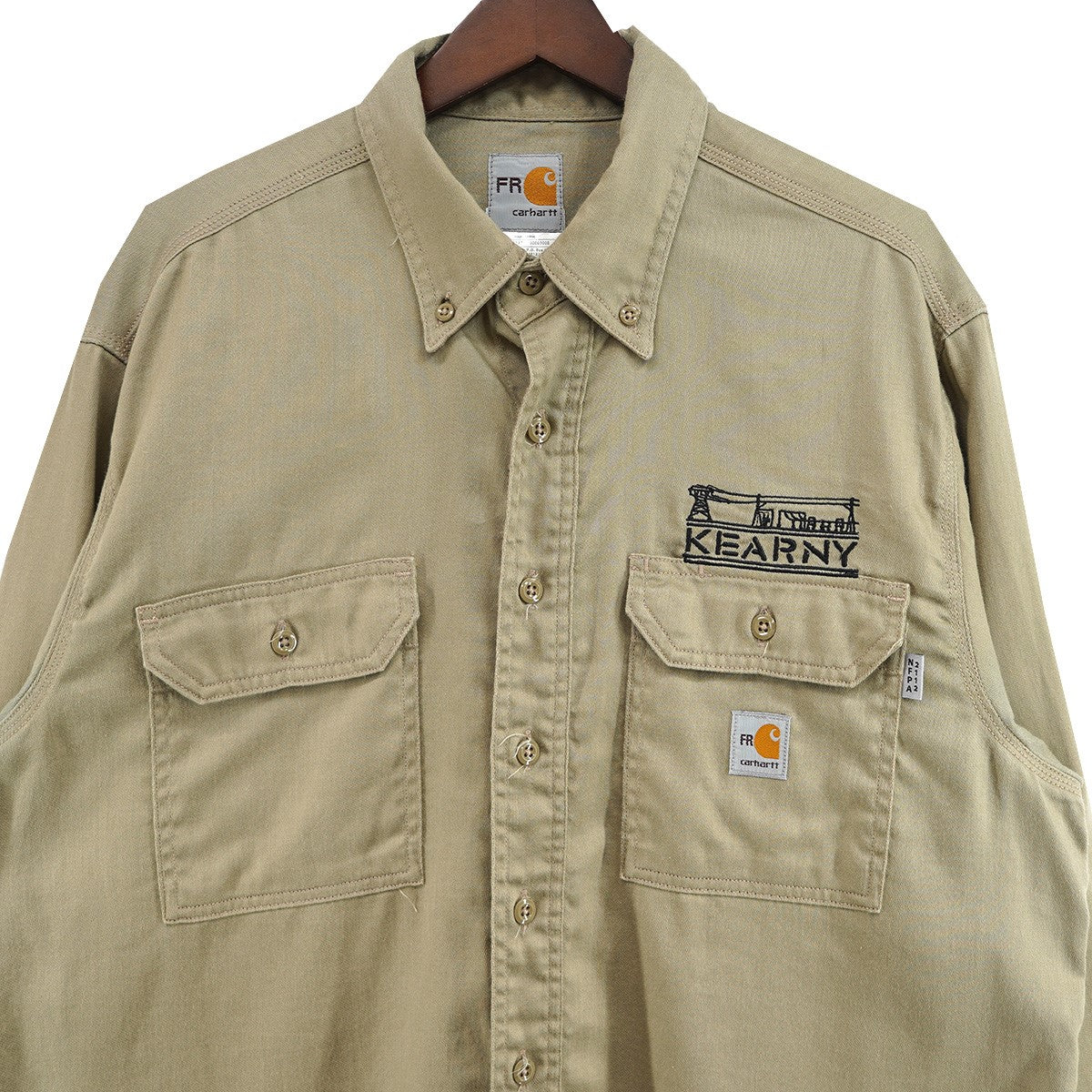 CarHartt Carhartt FR Lightweight Twill Shirt Flame-Resistantオールド 難燃性 FRシリーズ ツイル ワーク シャツ 古着・中古-3枚目のアイテム画像