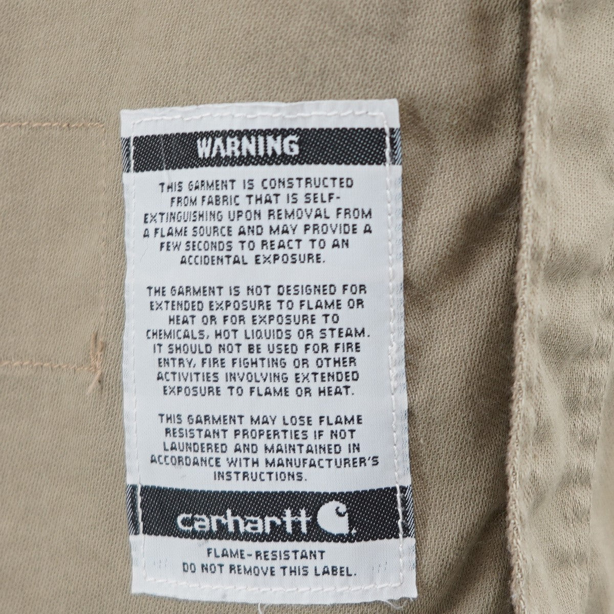 CarHartt Carhartt FR Lightweight Twill Shirt Flame-Resistantオールド 難燃性 FRシリーズ ツイル ワーク シャツ 古着・中古-5枚目のアイテム画像