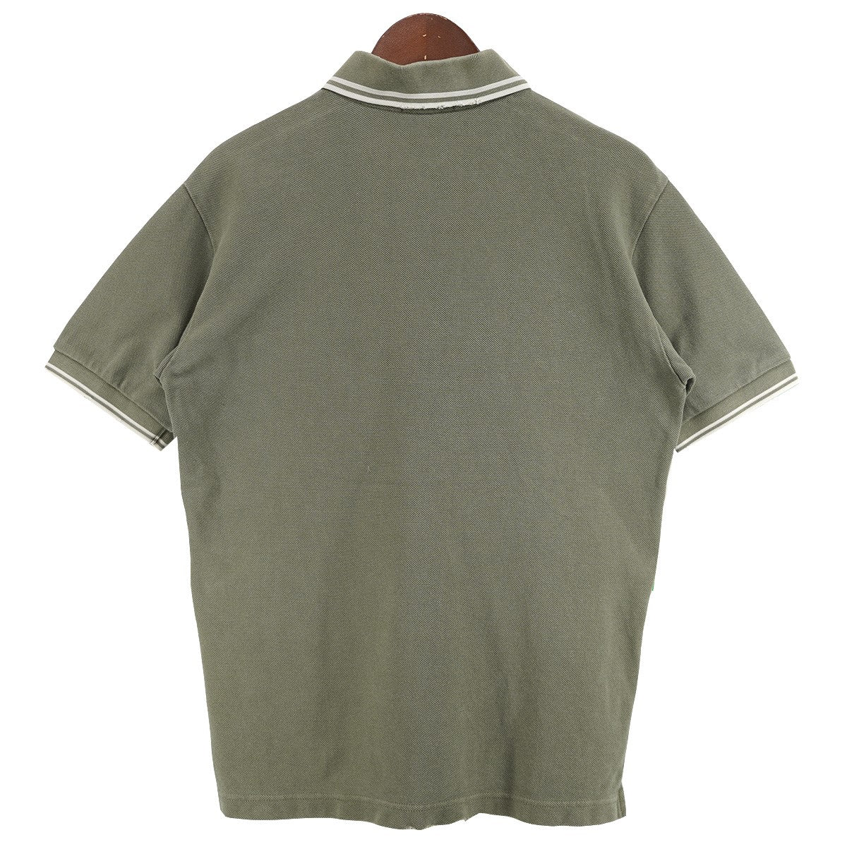 FRED PERRY VINTAGE CLASH PIQUE SHIRTヴィンテージ ダメージ加工 ローレルリース 刺繍 ティップライン ポロシャツ 古着・中古-2枚目のアイテム画像
