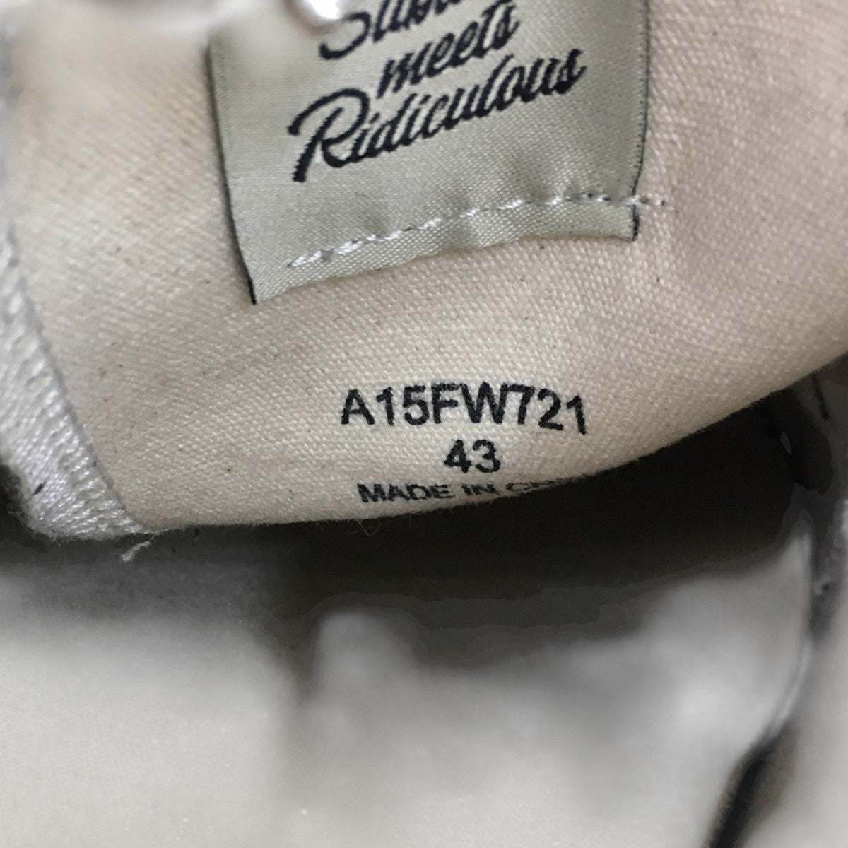 Maison MIHARA YASUHIRO PETERSON 23／ORIGINAL SOLE STUDDED PAINT CANVAS LOW-TOP SNEAKERヴィンテージ加工 スタッズ スニーカー シューズ 靴 古着・中古-8枚目のアイテム画像