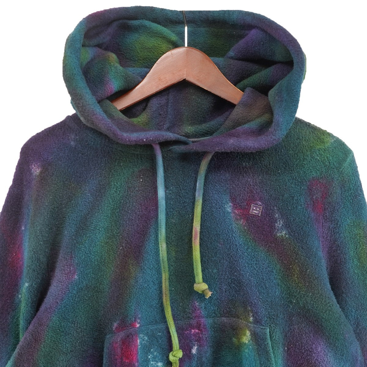 ACNE STUDIOS 21AW Faro Cloud Tie Dye Hoodie短丈 フェイス タイダイ フーディー パーカー 古着・中古-2枚目のアイテム画像