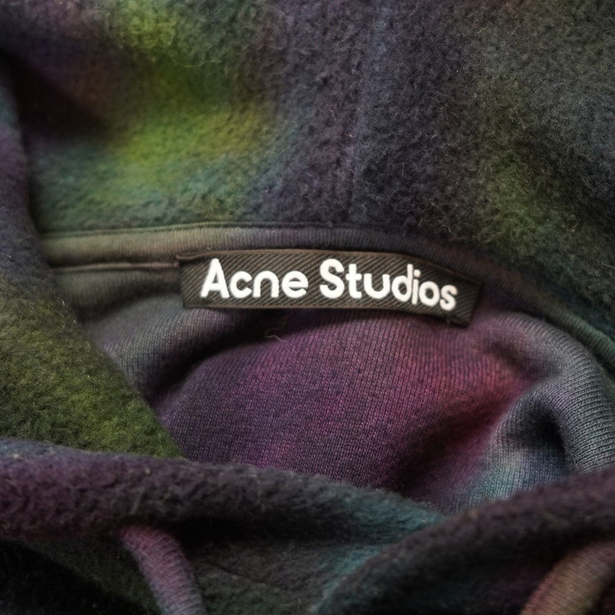 ACNE STUDIOS 21AW Faro Cloud Tie Dye Hoodie短丈 フェイス タイダイ フーディー パーカー 古着・中古-8枚目のアイテム画像