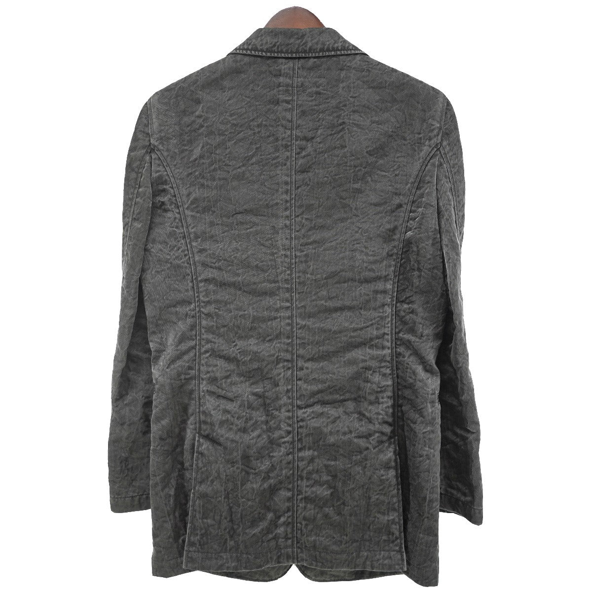 KATHARINE HAMNETT LONDON 00s 03AW オールド アーカイブ セットアップガーメントダイ 製品染め 加工 テーラード ジャケット ストレートパンツ 古着・中古-3枚目のアイテム画像
