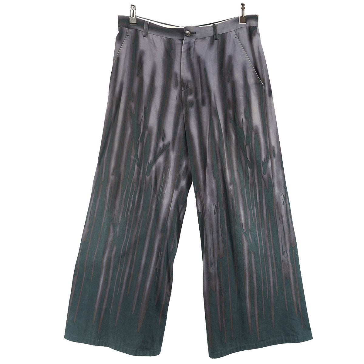 Jean Paul GAULTIER HOMME 01SS Blood Drip Print Wide Leg Trousers Vintage The Vampyreヴァンパイア グラデーション ドリッププリント ワイド トラウザーズ パンツ 古着・中古-1枚目のアイテム画像