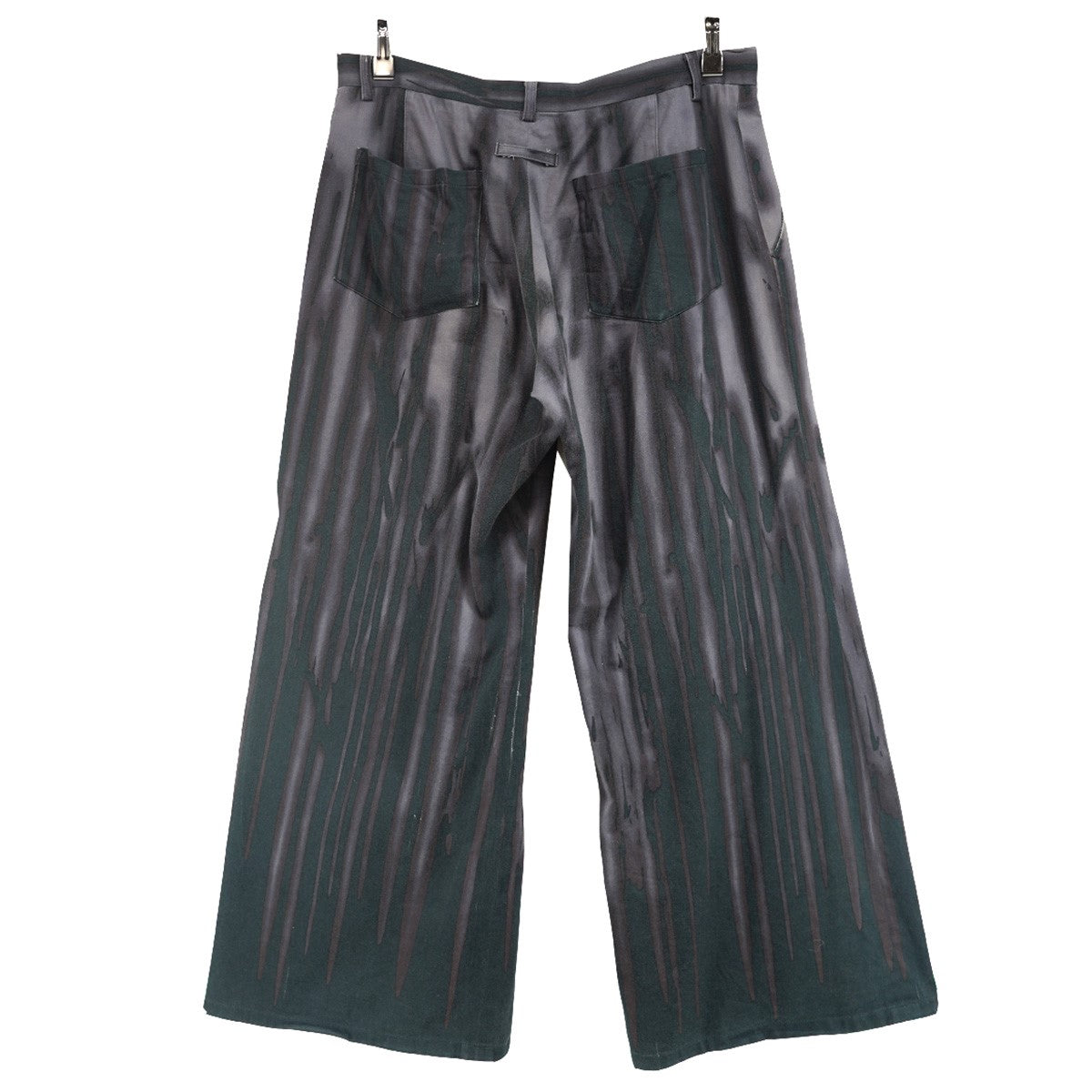 Jean Paul GAULTIER HOMME 01SS Blood Drip Print Wide Leg Trousers Vintage The Vampyreヴァンパイア グラデーション ドリッププリント ワイド トラウザーズ パンツ 古着・中古-2枚目のアイテム画像