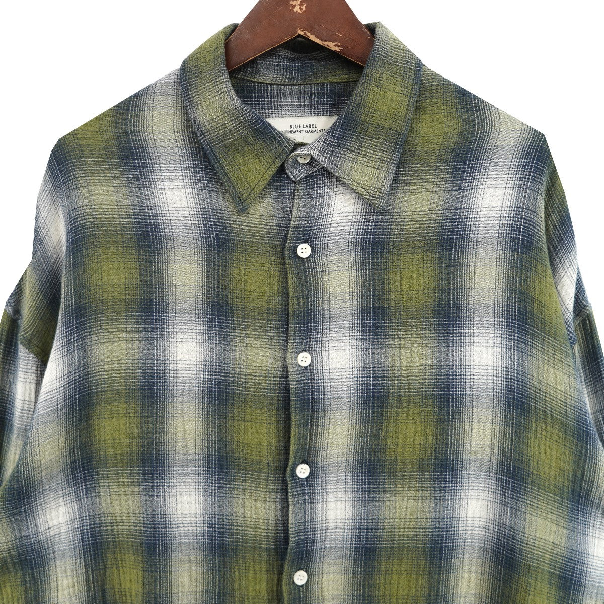 BLUE LABEL REFINEMENT GARMENTS Chikashitsu+ 取扱 チェックシャツ 古着・中古-2枚目のアイテム画像
