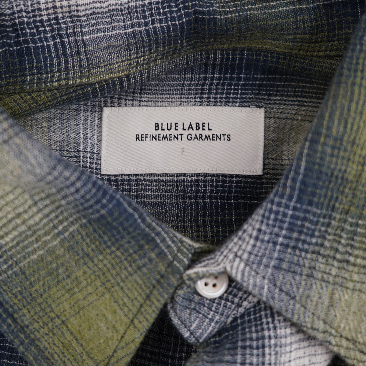 BLUE LABEL REFINEMENT GARMENTS Chikashitsu+ 取扱 チェックシャツ 古着・中古-4枚目のアイテム画像