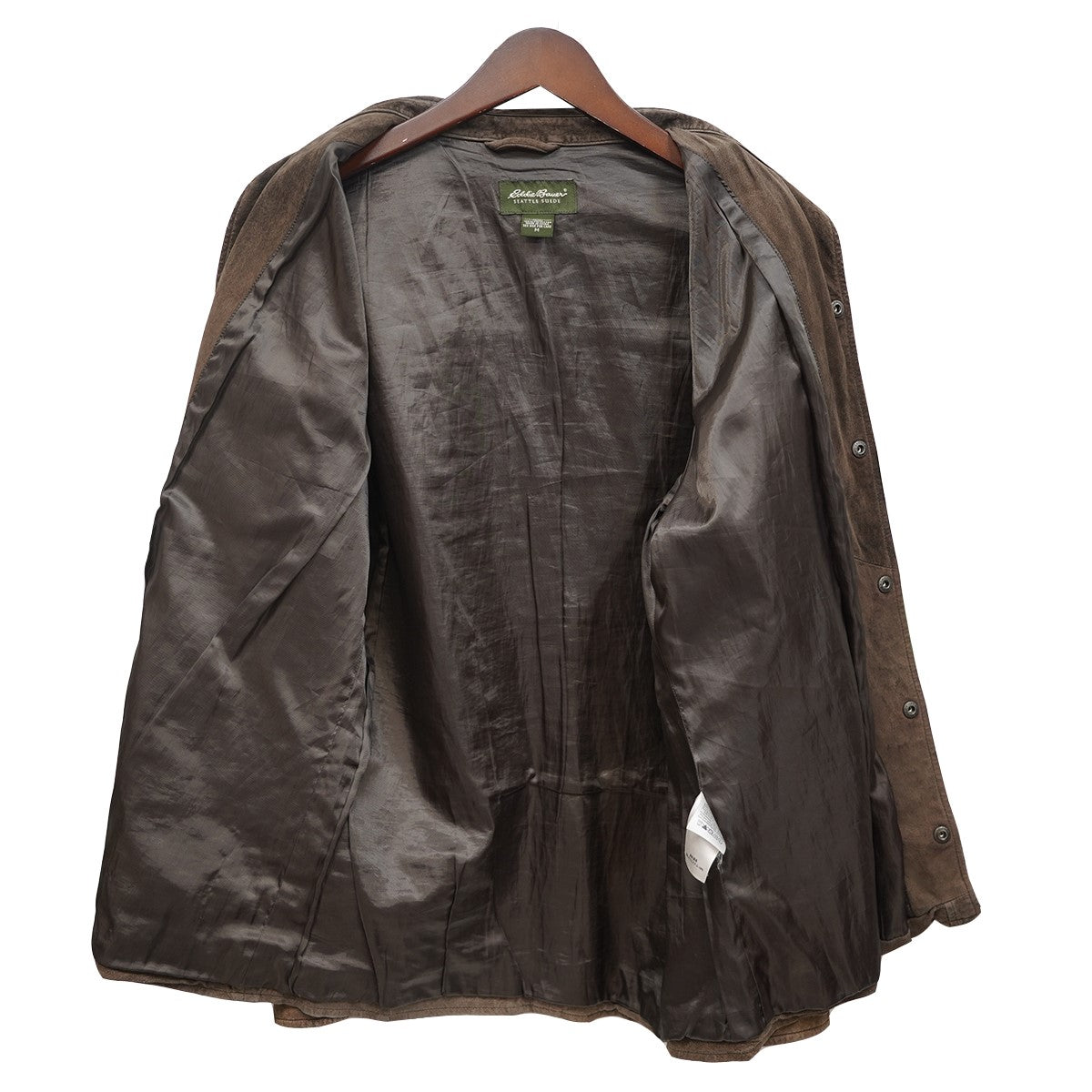 Eddie Bauer 90s?00s Vintage SEATTLE SUEDE シアトルスエードピッグレザー シャツジャケット 古着・中古-8枚目のアイテム画像