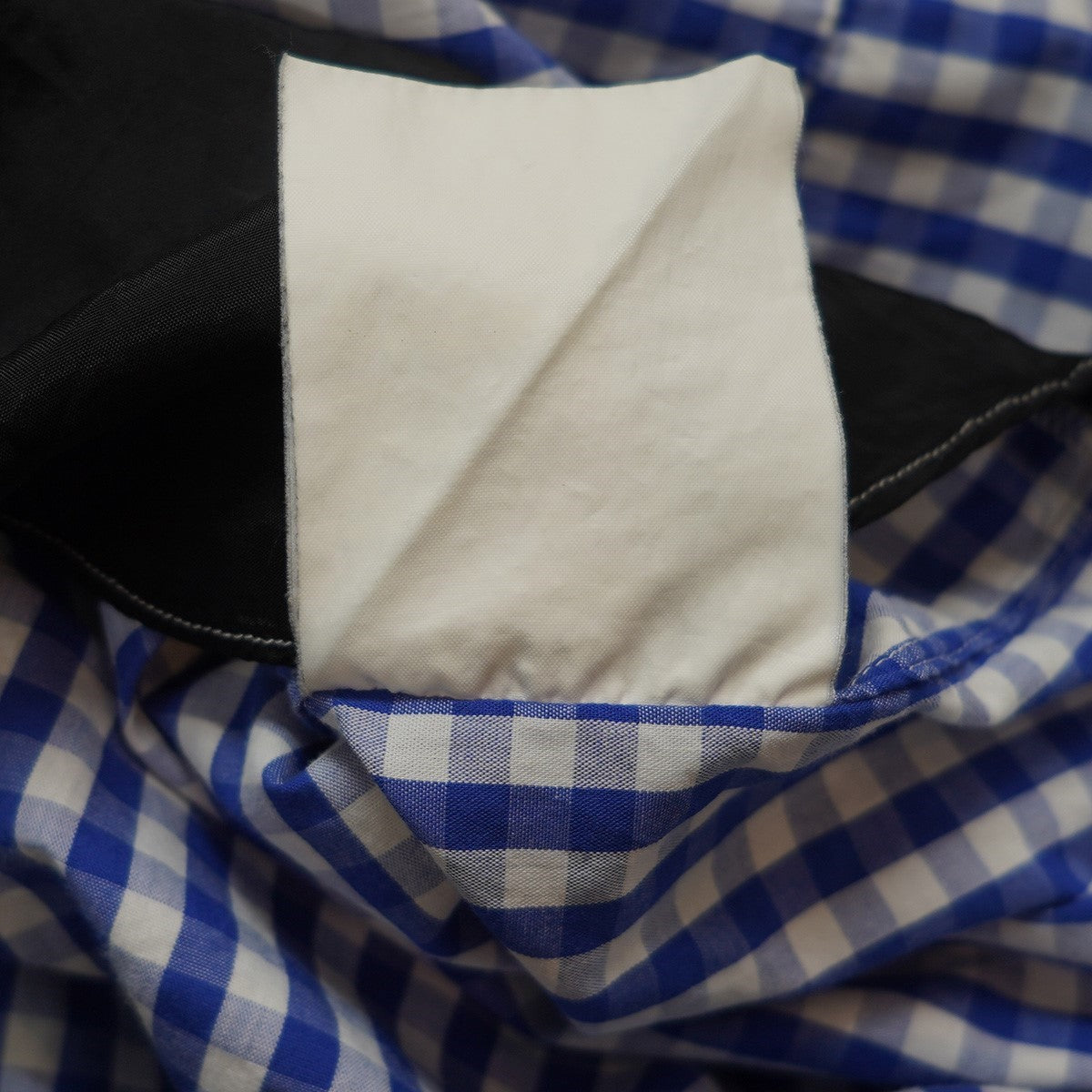 COMME des GARCONS SHIRT 11SS 切替 パッチワーク ギンガムチェックシャツ 古着・中古-6枚目のアイテム画像