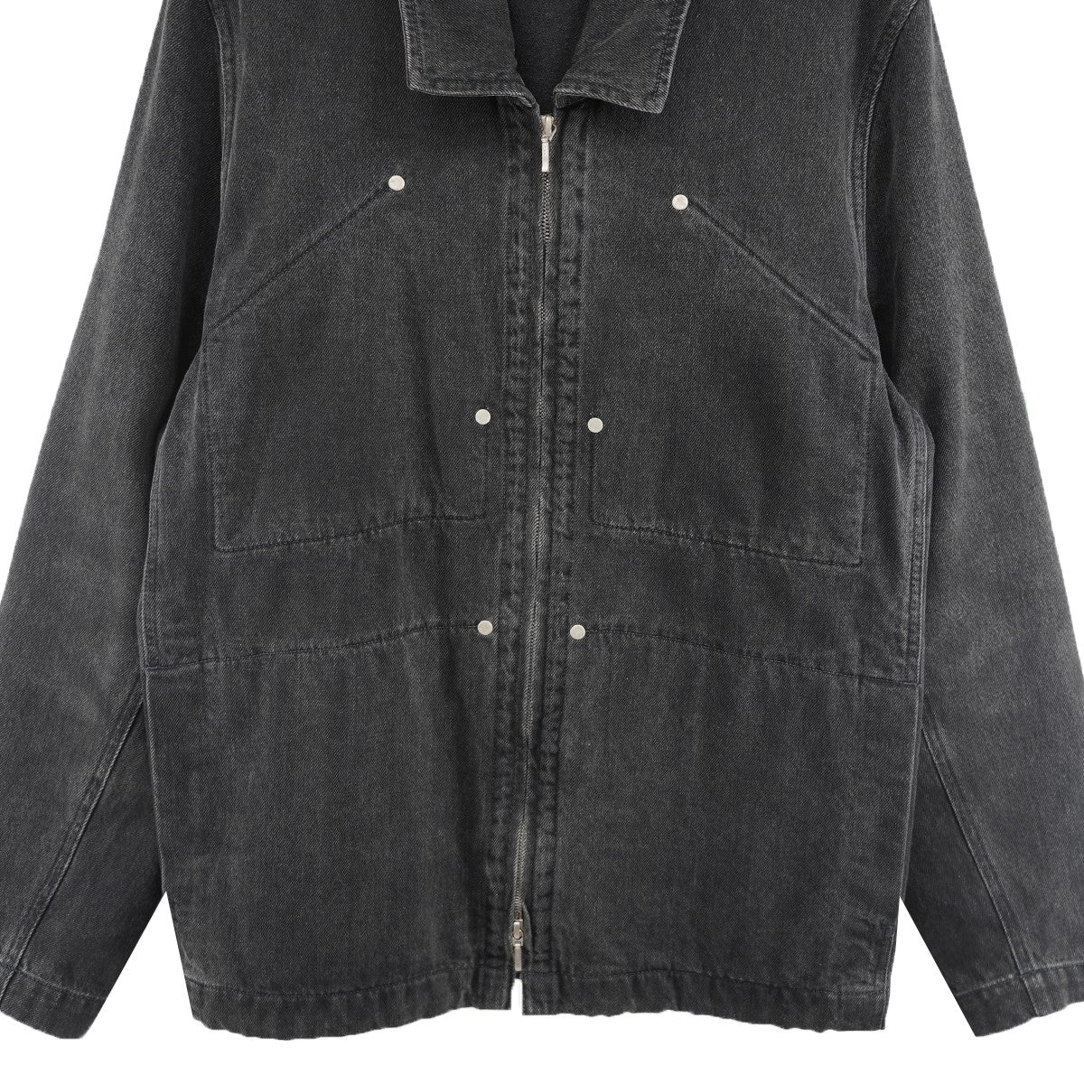 23SS RIVETED DENIM JACKET COVERALL BLOUSONリベット デニム カバーオール ジャケット ブルゾン