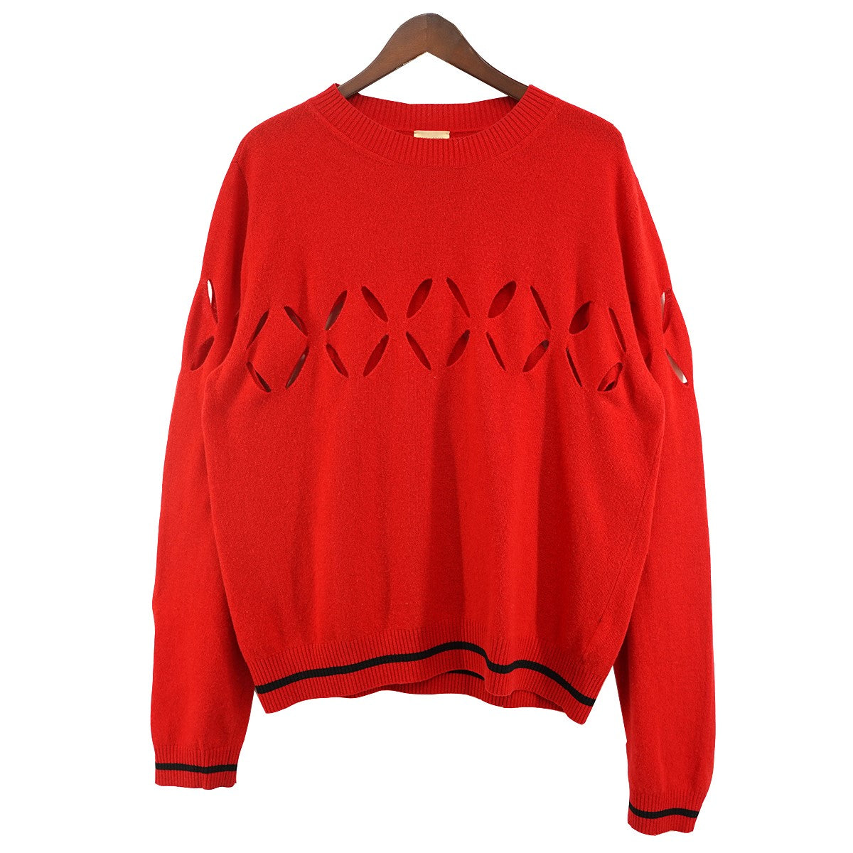 STEFAN COOKE Slashed Cut-out Jumperスラッシュ カットアウト セーター ニット 古着・中古-1枚目のアイテム画像