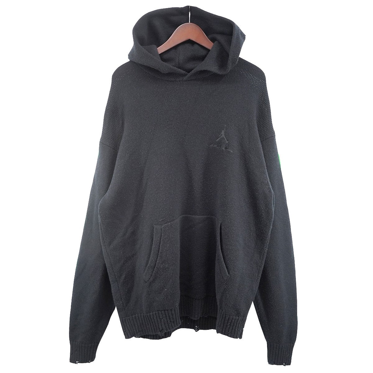 JORDAN BRAND×A MA MANIERE 23AW A MA MANIERE Hoodie Sweaterダメージ加工 アママニエール フーディー セーター ニットパーカー 古着・中古-1枚目のアイテム画像