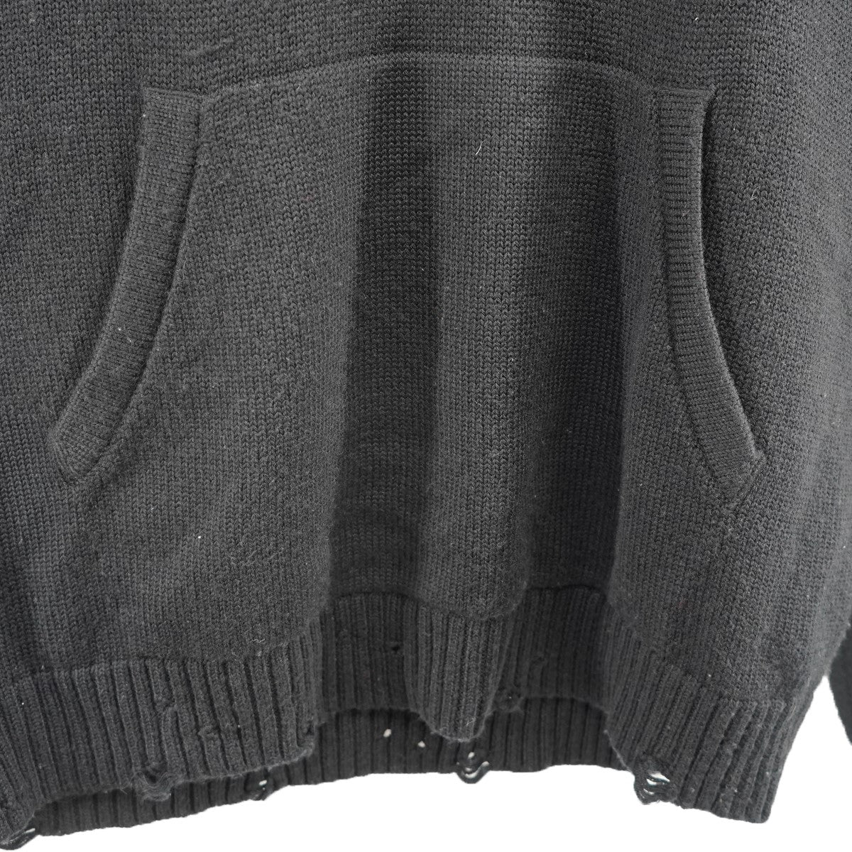 JORDAN BRAND×A MA MANIERE 23AW A MA MANIERE Hoodie Sweaterダメージ加工 アママニエール フーディー セーター ニットパーカー 古着・中古-4枚目のアイテム画像