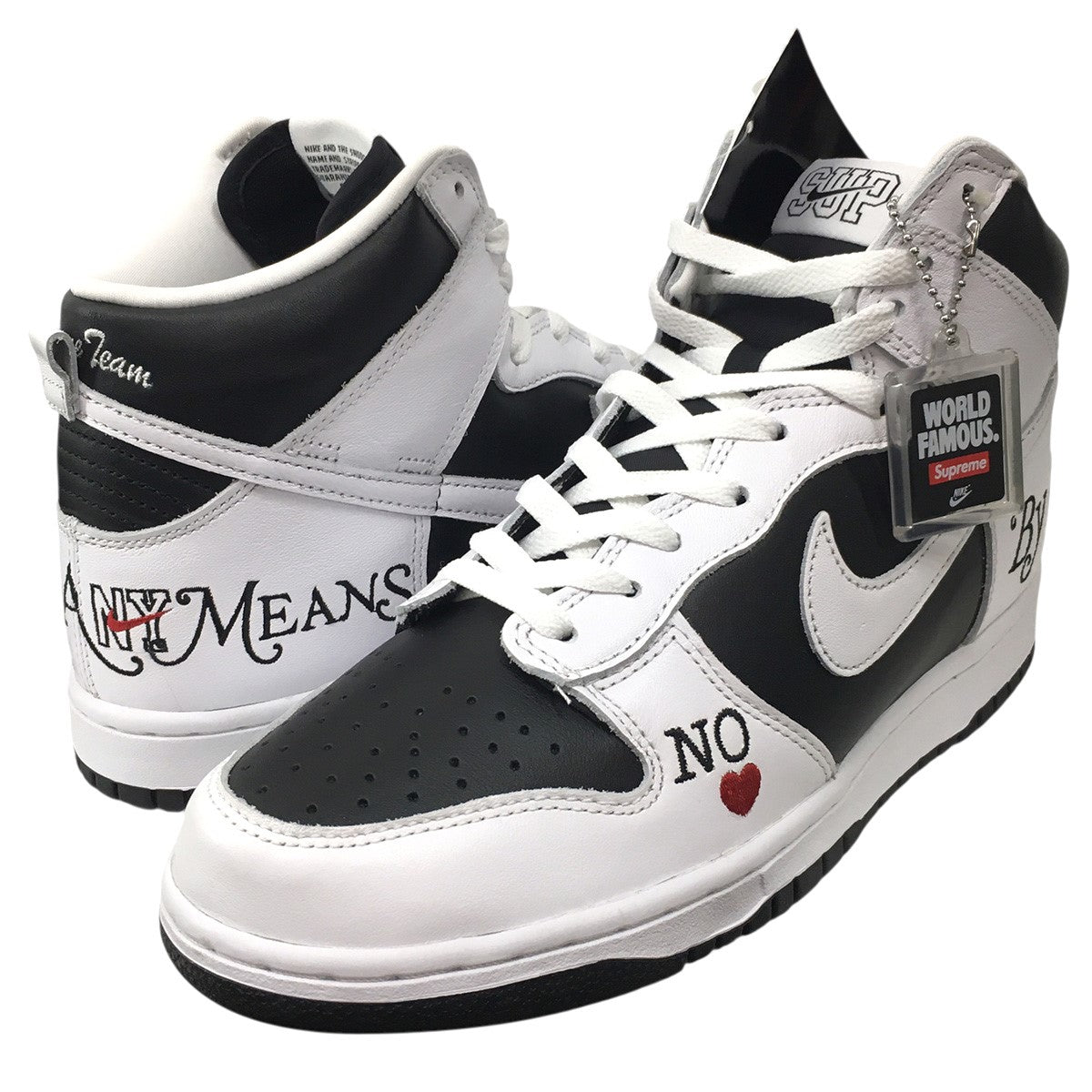 Supreme×NIKE SB 22SS Nike SB Dunk High By Any Meansナイキ SB ダンク ハイ バイ エニー ミーンズ スニーカー シューズ 靴 古着・中古-1枚目のアイテム画像