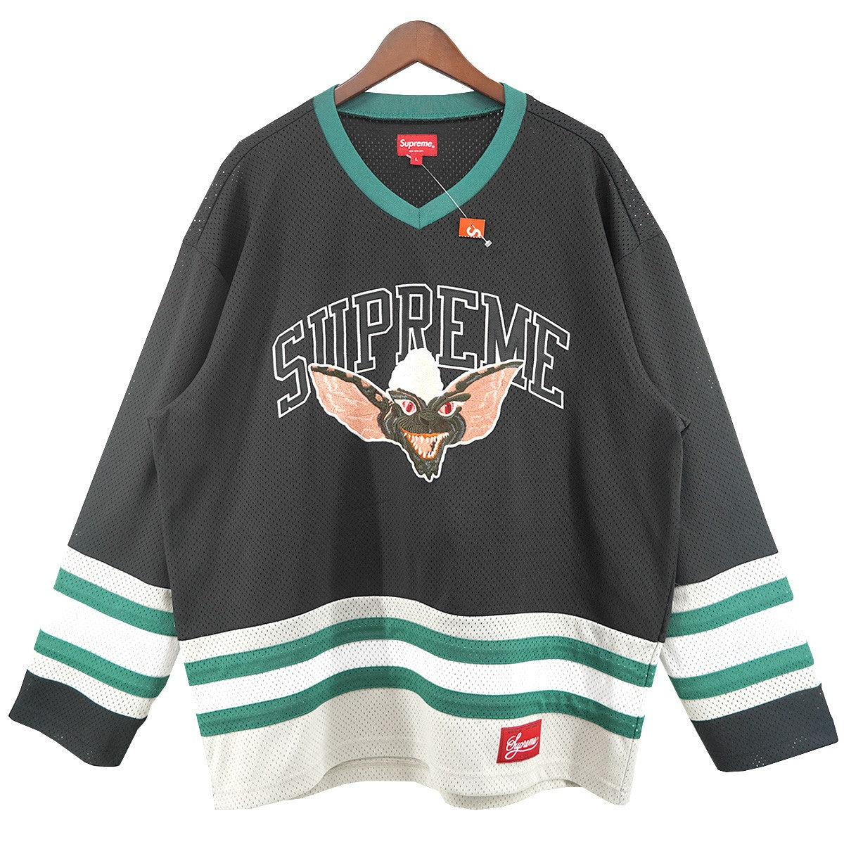 22AW Gremlins Hockey Jersey グレムリン ストライプ刺繍 ワッペン ロゴ ユニフォーム ホッケー ジャージ ゲームシャツ