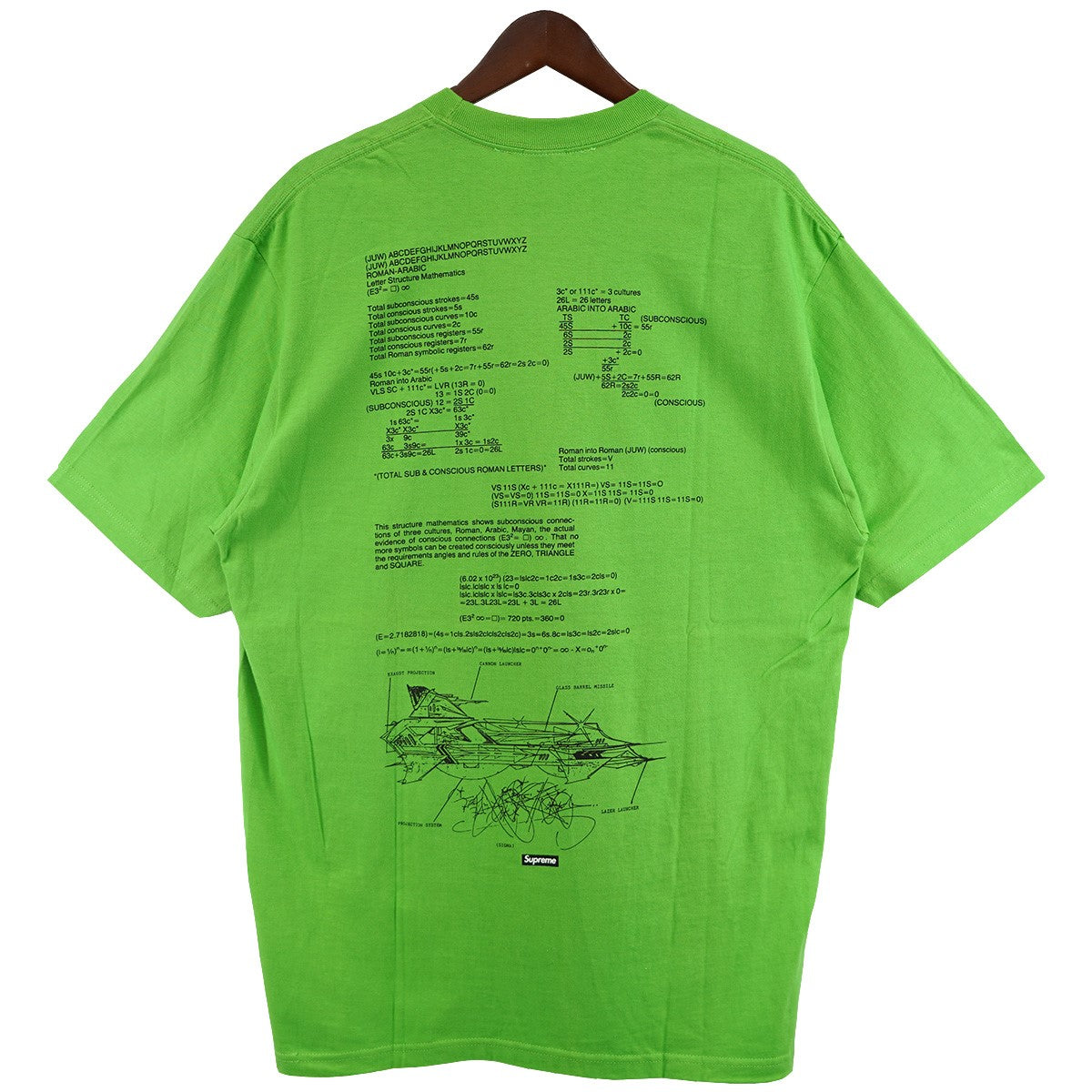 20SS Rammellzee Teeラメルジー フォト コラージュ 数式 プリント ロゴ Tシャツ
