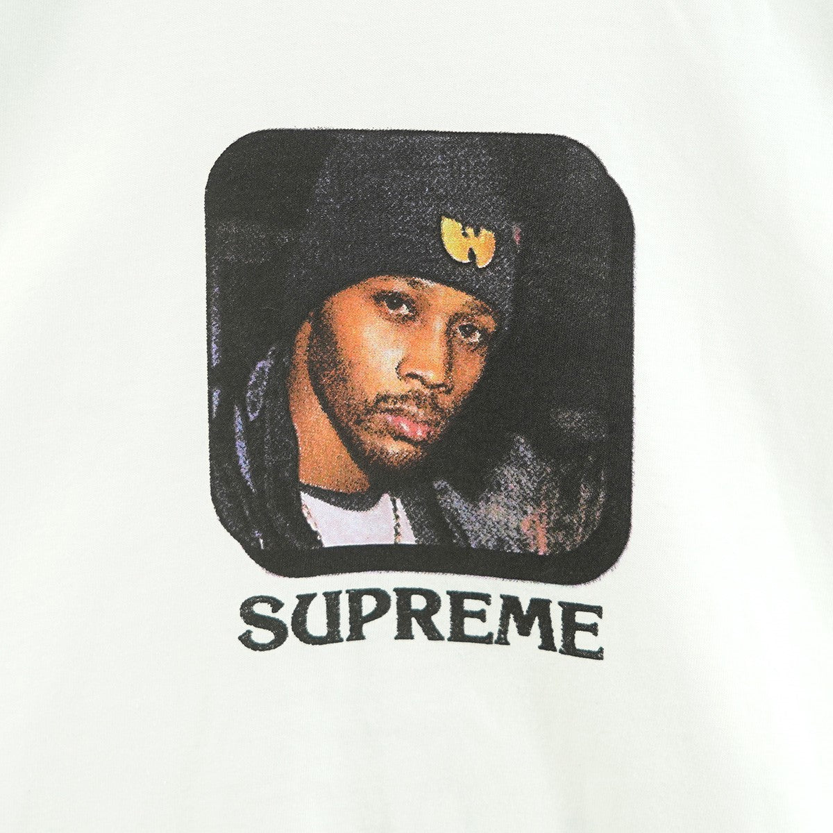 25AW Wu-Tang RZA Teeウータンクラン レザ フォト プリント ロゴ グラフィック Tシャツ