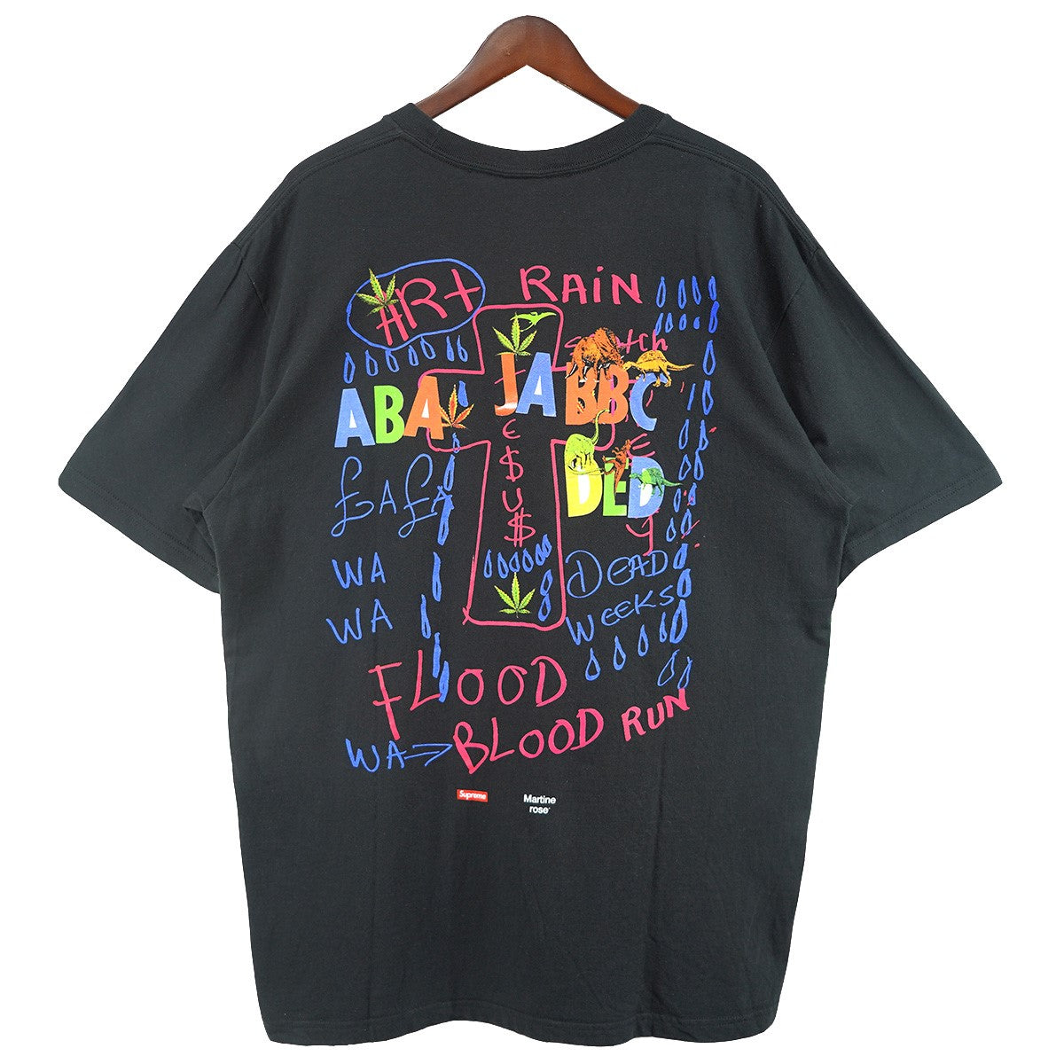 24AW Martine Rose Lee Scratch Perry Teeリー スクラッチ ペリー フォト プリント ドローイング グラフィック ロゴ Tシャツ