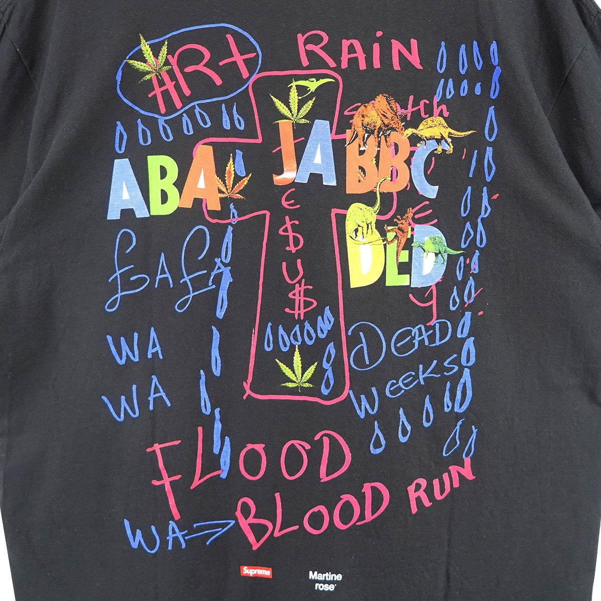 24AW Martine Rose Lee Scratch Perry Teeリー スクラッチ ペリー フォト プリント ドローイング グラフィック ロゴ Tシャツ