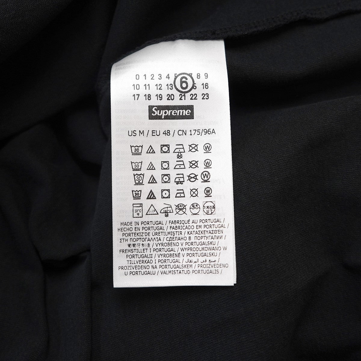 26SS MM6 Maison Margiela Money S／S Topコラボ 100ドル札 グラフィック カレンダー ロゴ バック刺繍 Tシャツ