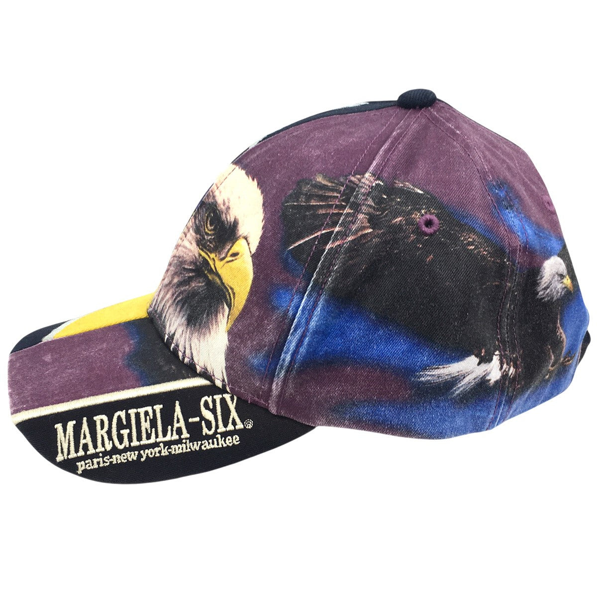 Supreme×MM6 Maison Margiela 26SS MM6 Maison Margiela Split 6-Panelロゴ ヴィンテージ加工 再構築 メゾンマルジェラ スプリット 6パネル キャップ 帽子 古着・中古-4枚目のアイテム画像