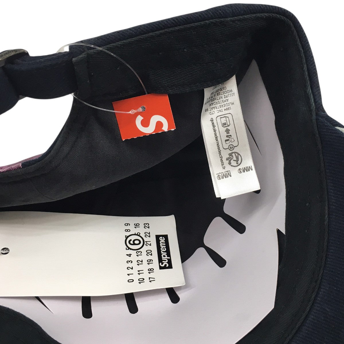 Supreme×MM6 Maison Margiela 26SS MM6 Maison Margiela Split 6-Panelロゴ ヴィンテージ加工 再構築 メゾンマルジェラ スプリット 6パネル キャップ 帽子 古着・中古-7枚目のアイテム画像