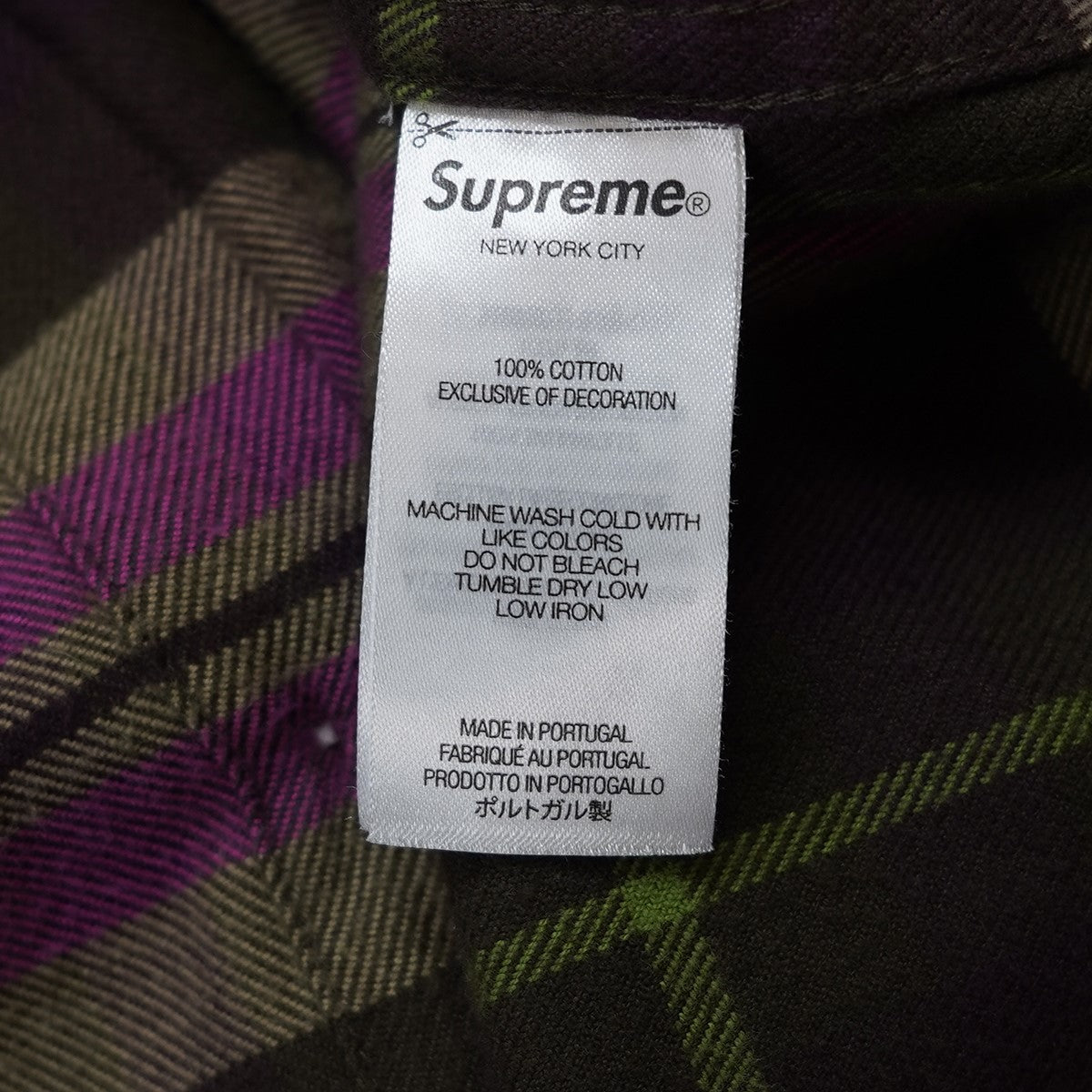 Supreme 25AW Plaid Flannel Shirtロゴ プレイド チェック フランネル シャツ ネルシャツ 古着・中古-6枚目のアイテム画像